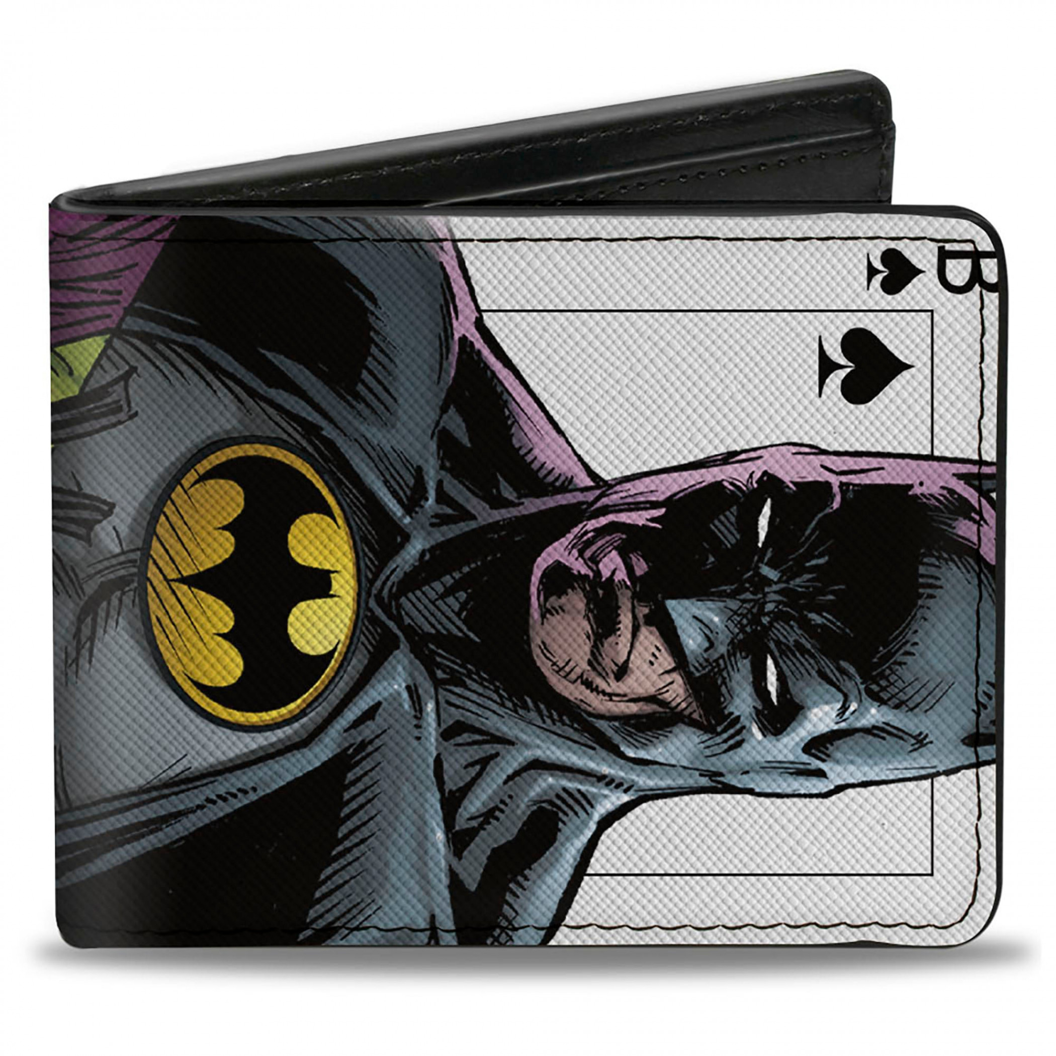 Batman Vs. Joker Spade Card Bi-Fold Wallet, Multi-Color