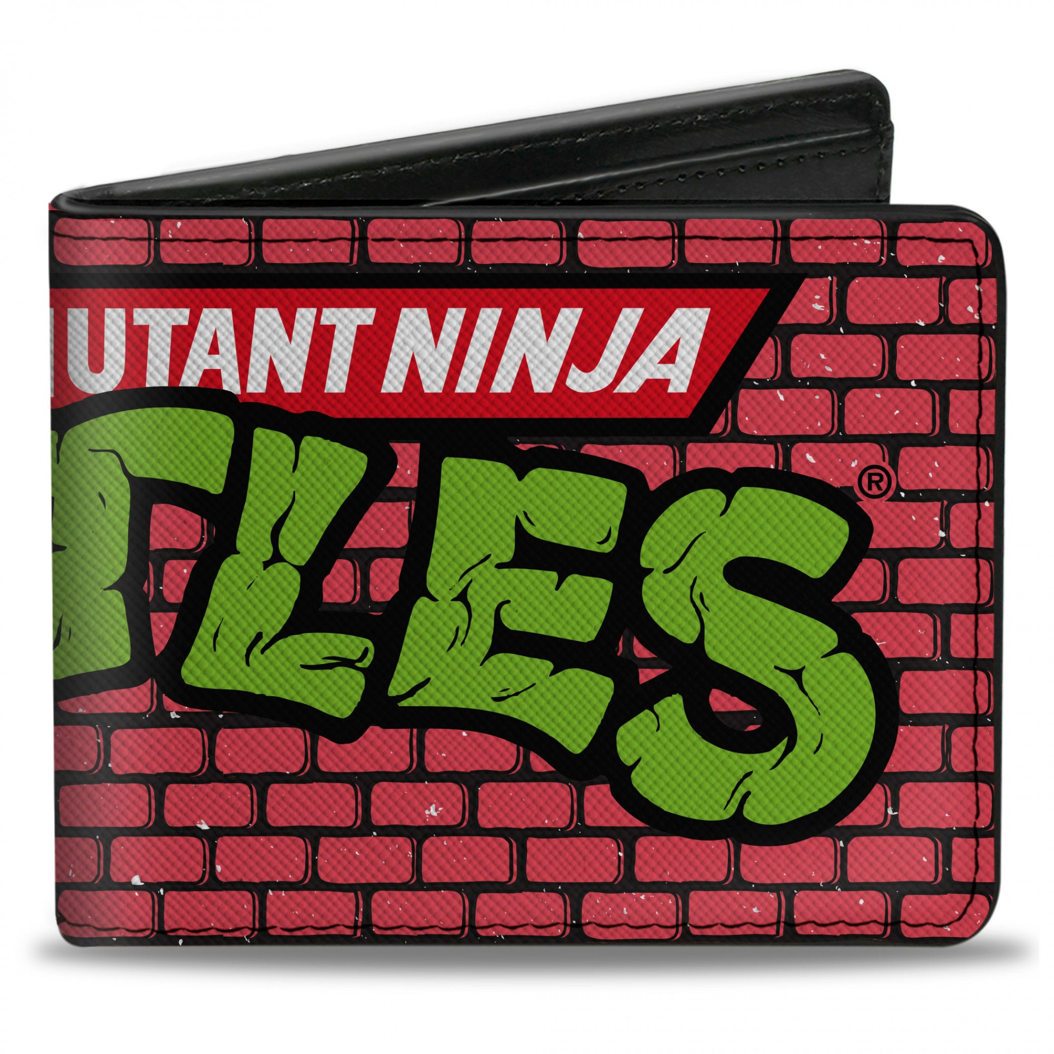 Teenage Mutant Ninja Turtles Brick Title Bi-Fold Wallet, Red