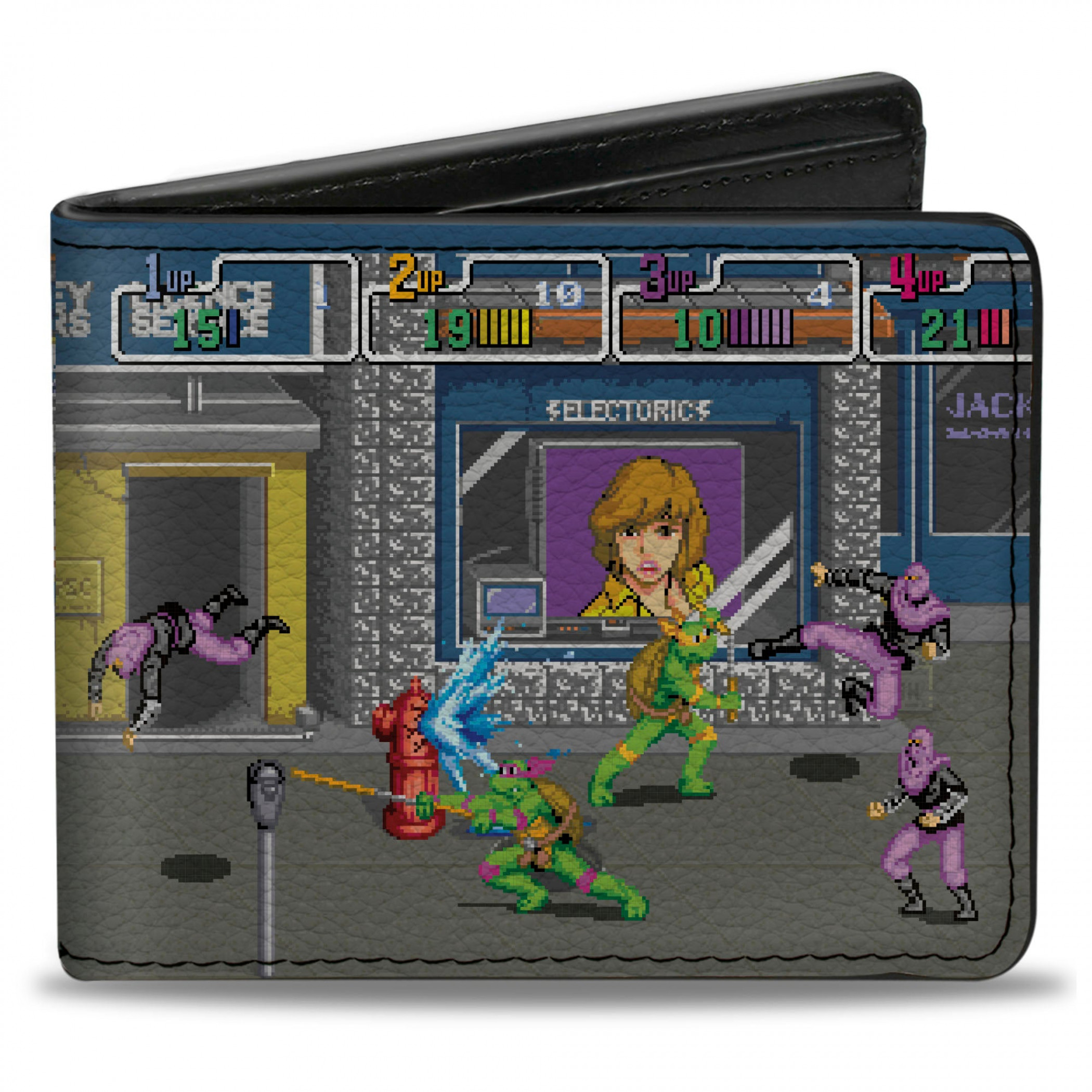 Teenage Mutant Ninja Turtles Arcade Battle Bi-Fold Wallet, Multi-Color