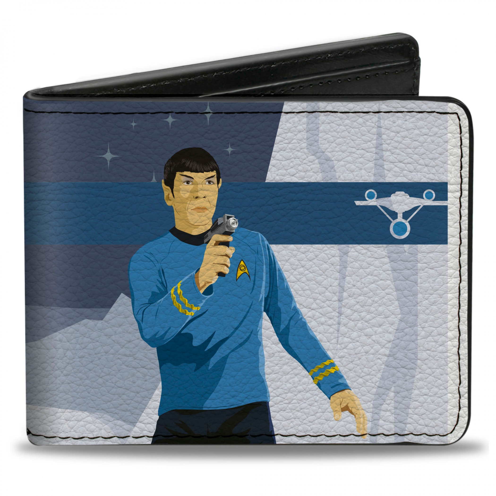 Star Trek Spock Phaser Pose Bi-Fold Wallet, Multi-Color