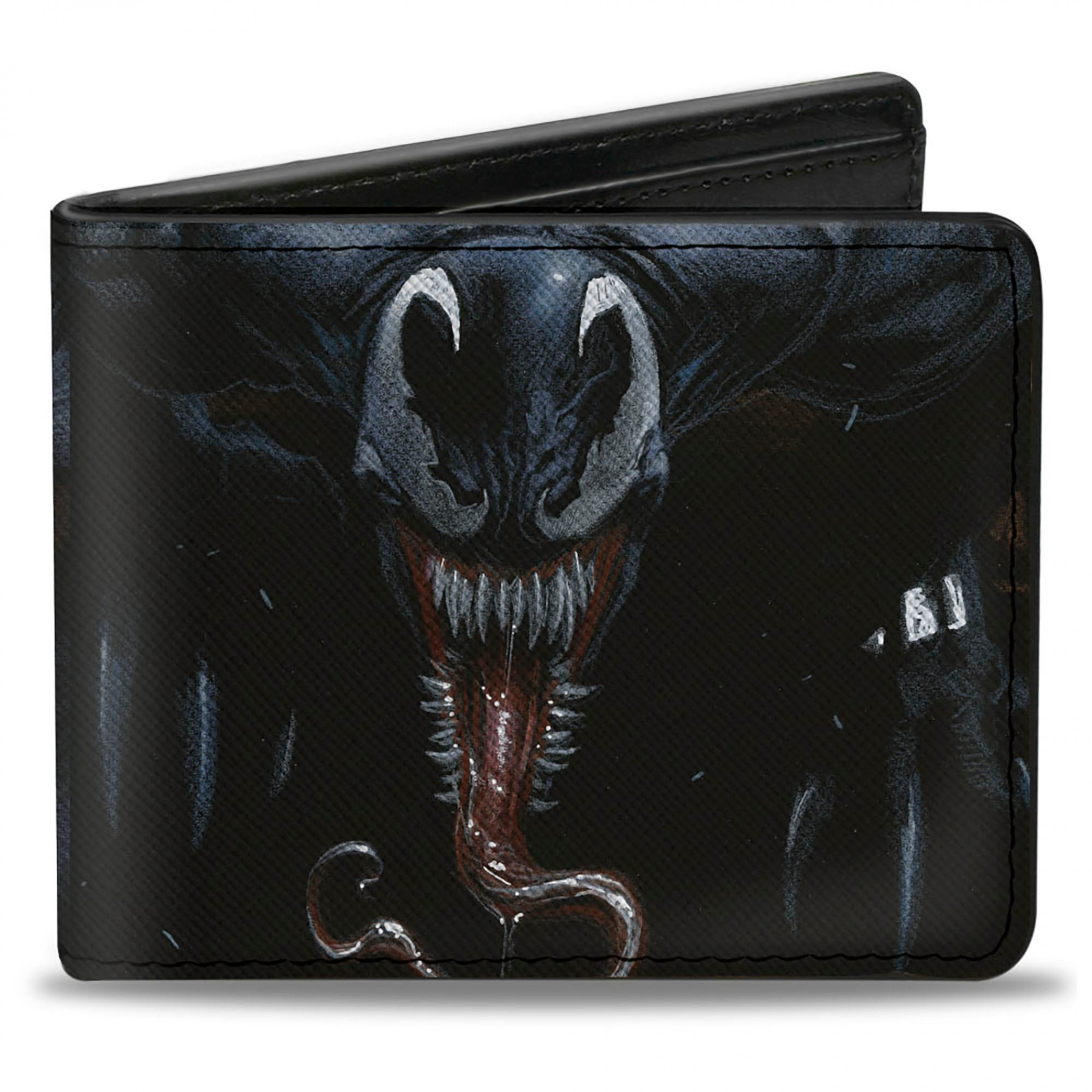Venom Close Up Bi-Fold Wallet, Black