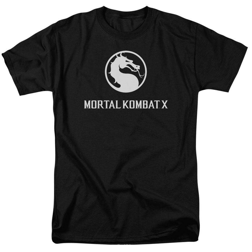 Mortal Kombat X Dragon Logo Black T-Shirt, Black