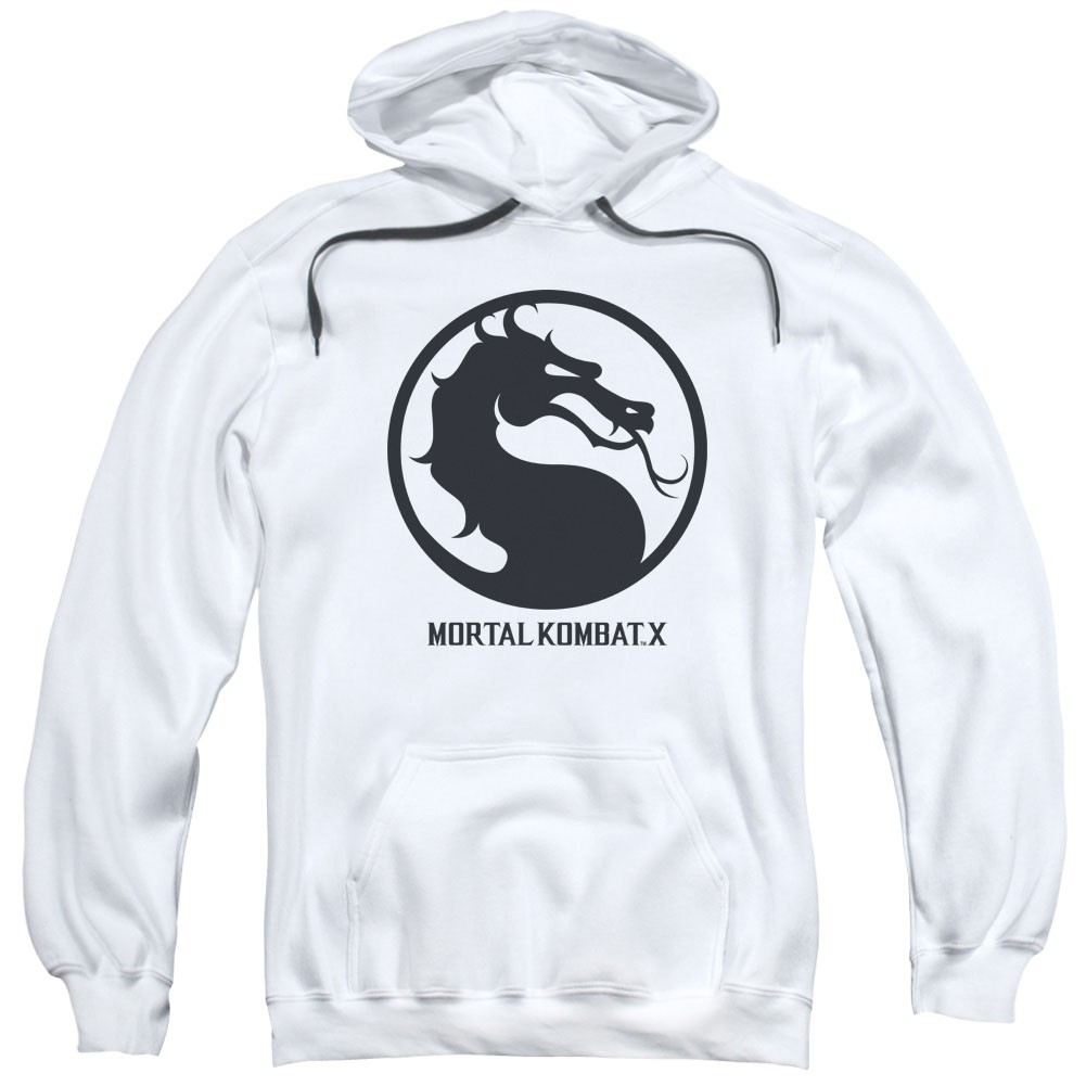 Mortal Kombat X Seal White Pullover Hoodie, White