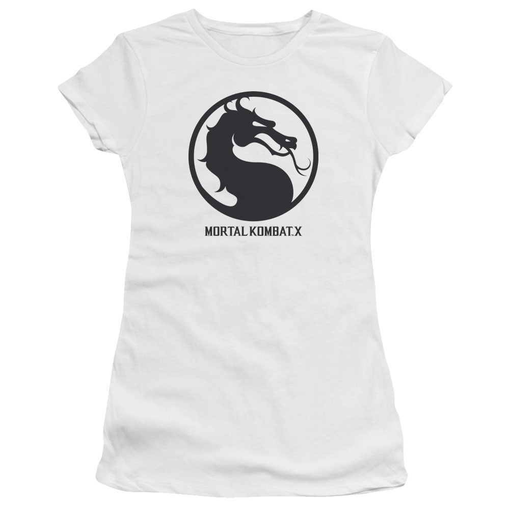 Mortal Kombat X Seal White Juniors T-Shirt, White