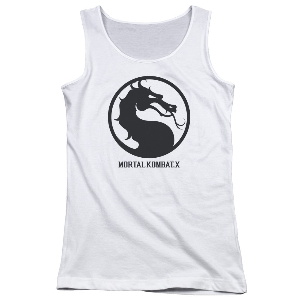 Mortal Kombat X Seal White Juniors Tank Top, White