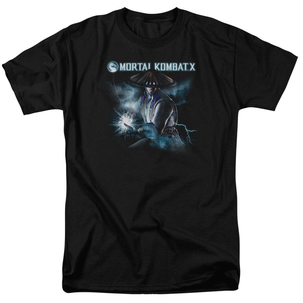 Mortal Kombat X Raiden Black T-Shirt, Black