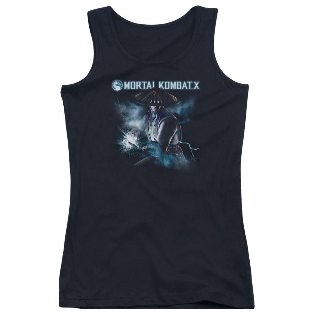 Mortal Kombat X Raiden Black Juniors Tank Top, Black