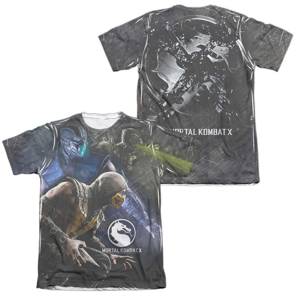 Mortal Kombat X Three Of A Kind  White 2-Sided Sublimation T-Shirt, White