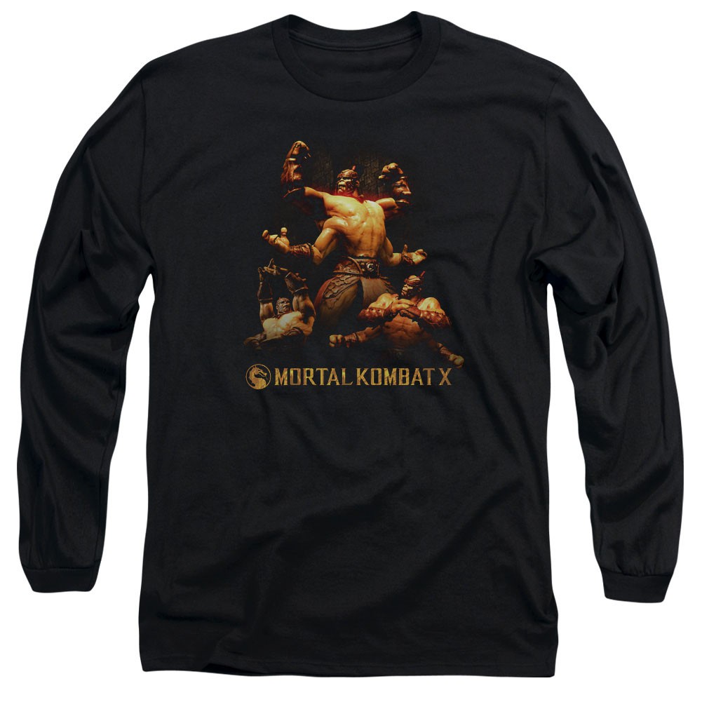 Mortal Kombat X Goro Black Long Sleeve T-Shirt, Black