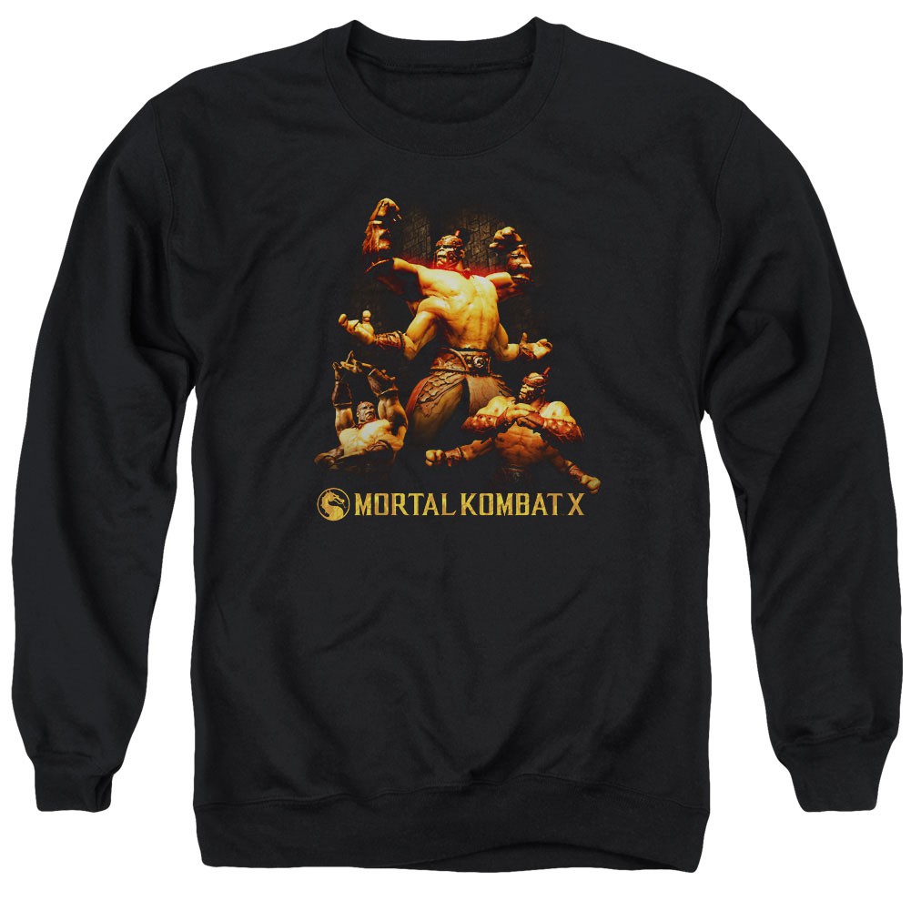 Mortal Kombat X Goro Black Crew Neck Sweatshirt, Black