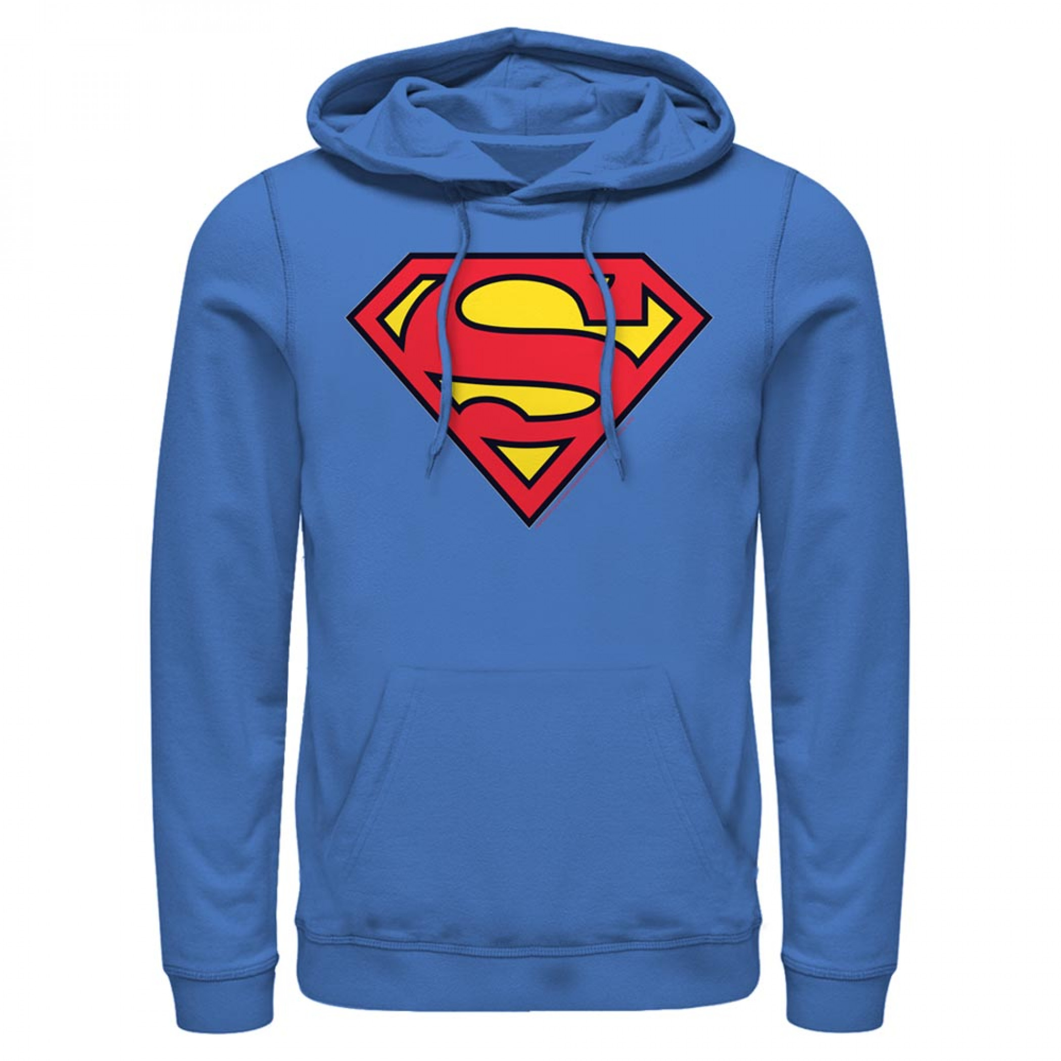 Superman Classic Logo Blue Hoodie, Blue