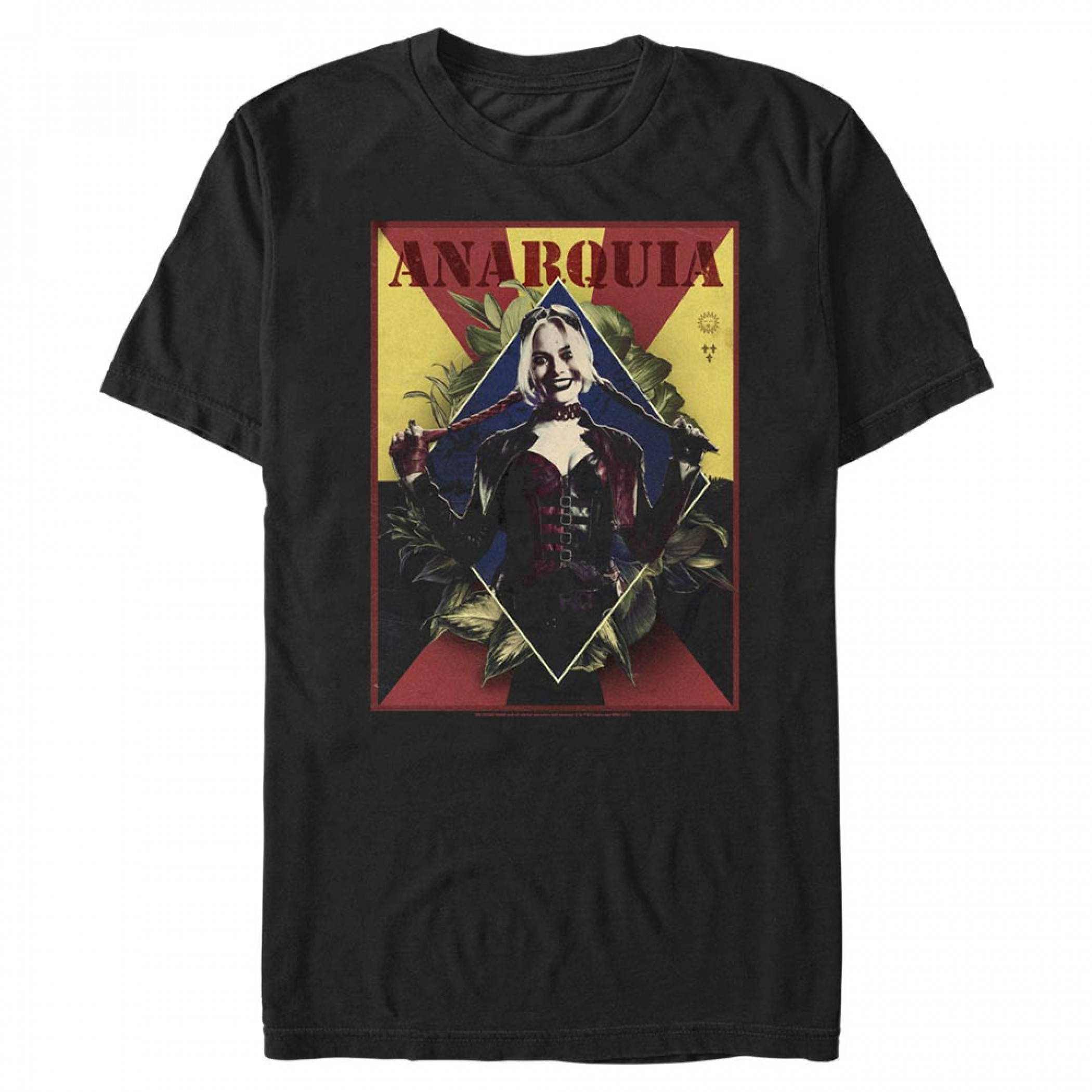 The Suicide Squad Harley Quinn Anarquia Men's T-Shirt, Multi-Color