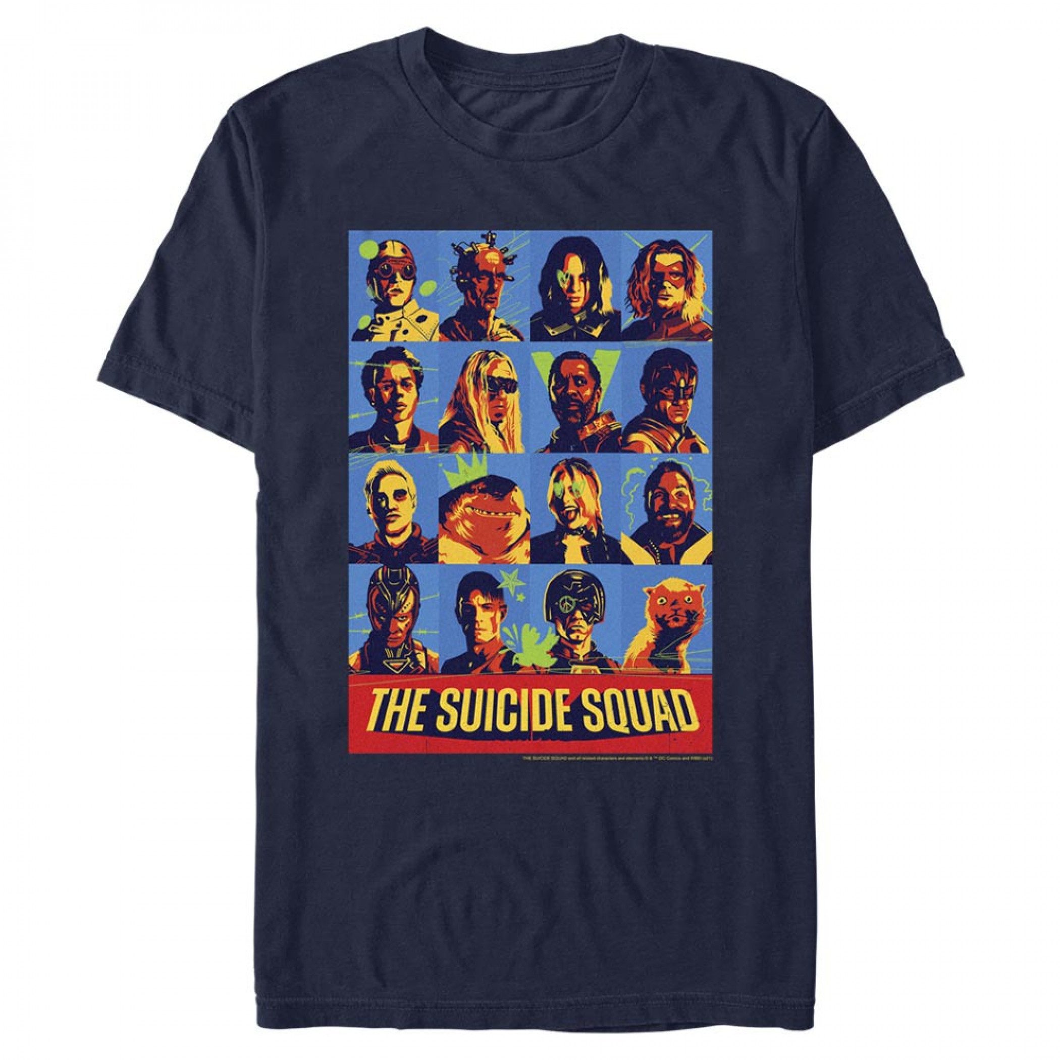 The Suicide Squad The Full SQUAD Men's T-Shirt, Multi-Color
