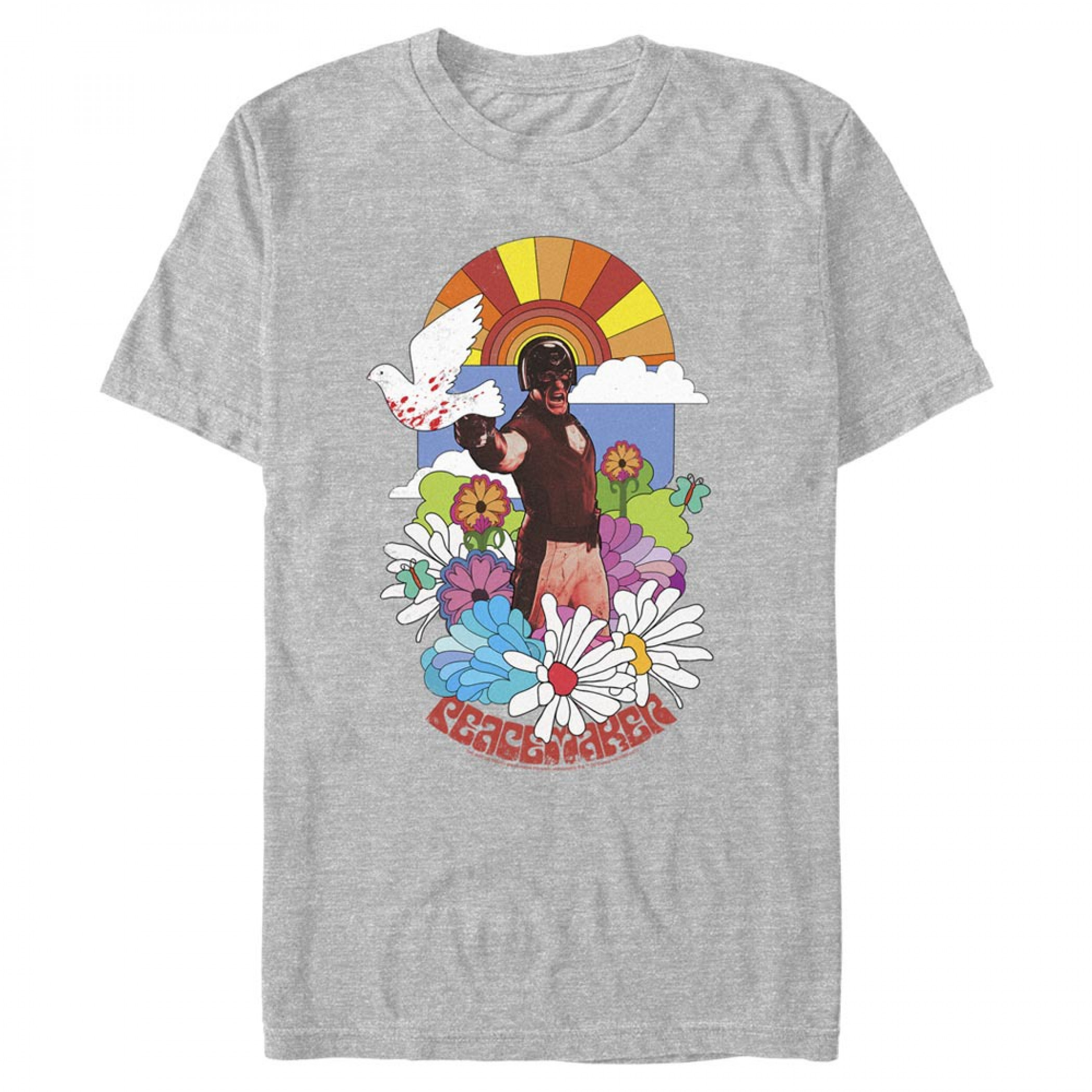 The Suicide Squad Peacemaker 70's Styled T-Shirt, Multi-Color
