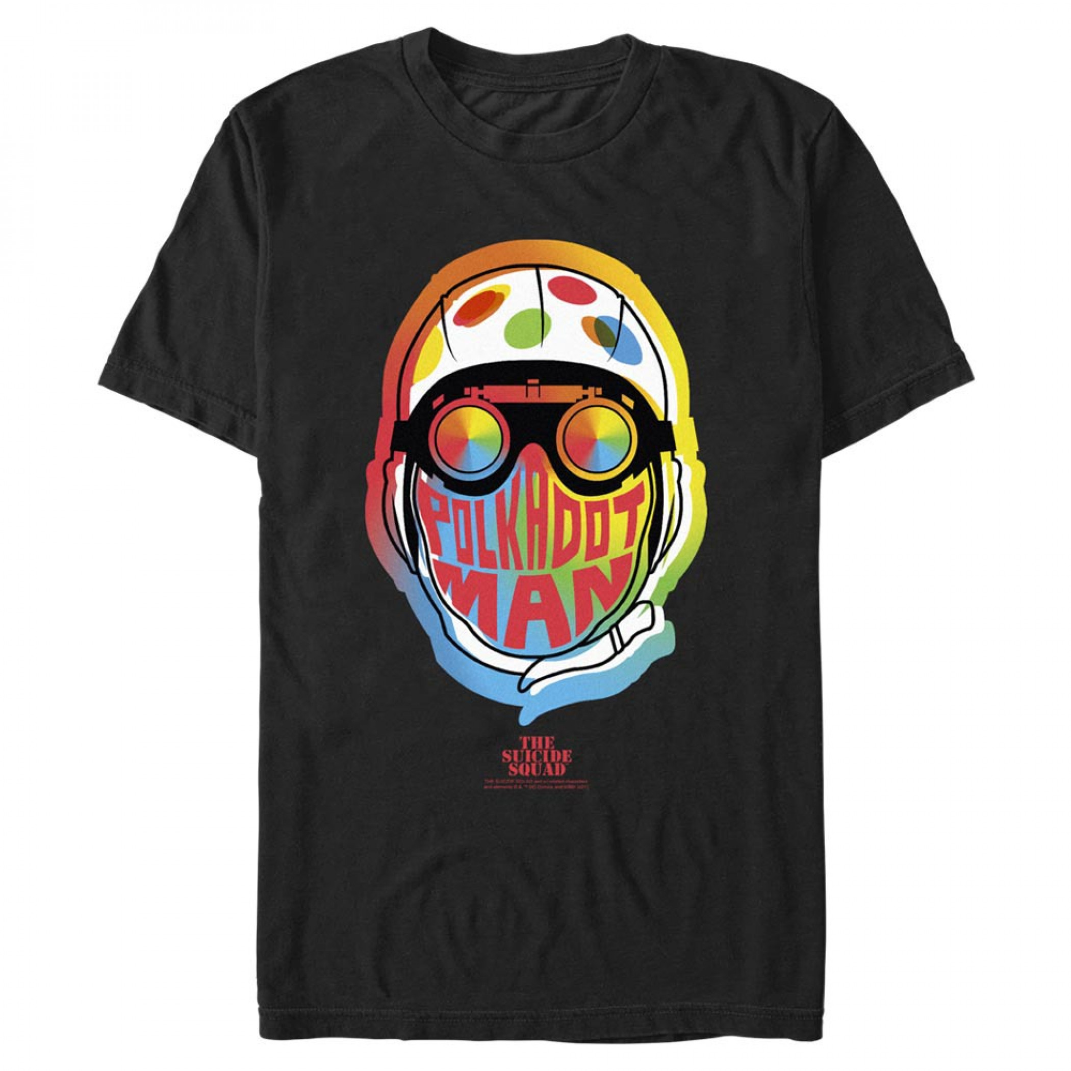 The Suicide Squad Polka-Dot Man Stylized Character Portrait Men's T-Shirt, Multi-Color