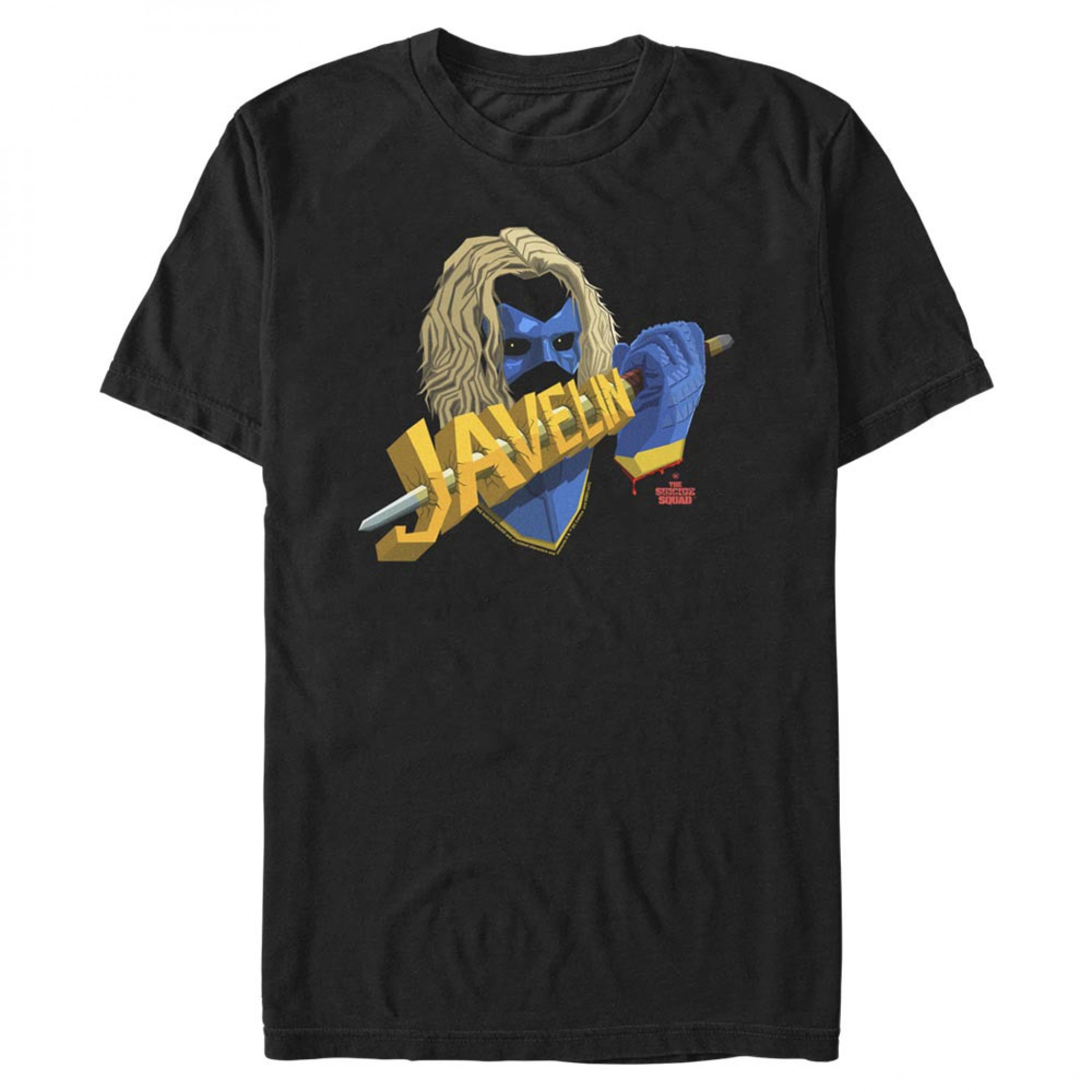 Suicide Squad Javelin Puncture Stylized Men's T-Shirt, Multi-Color
