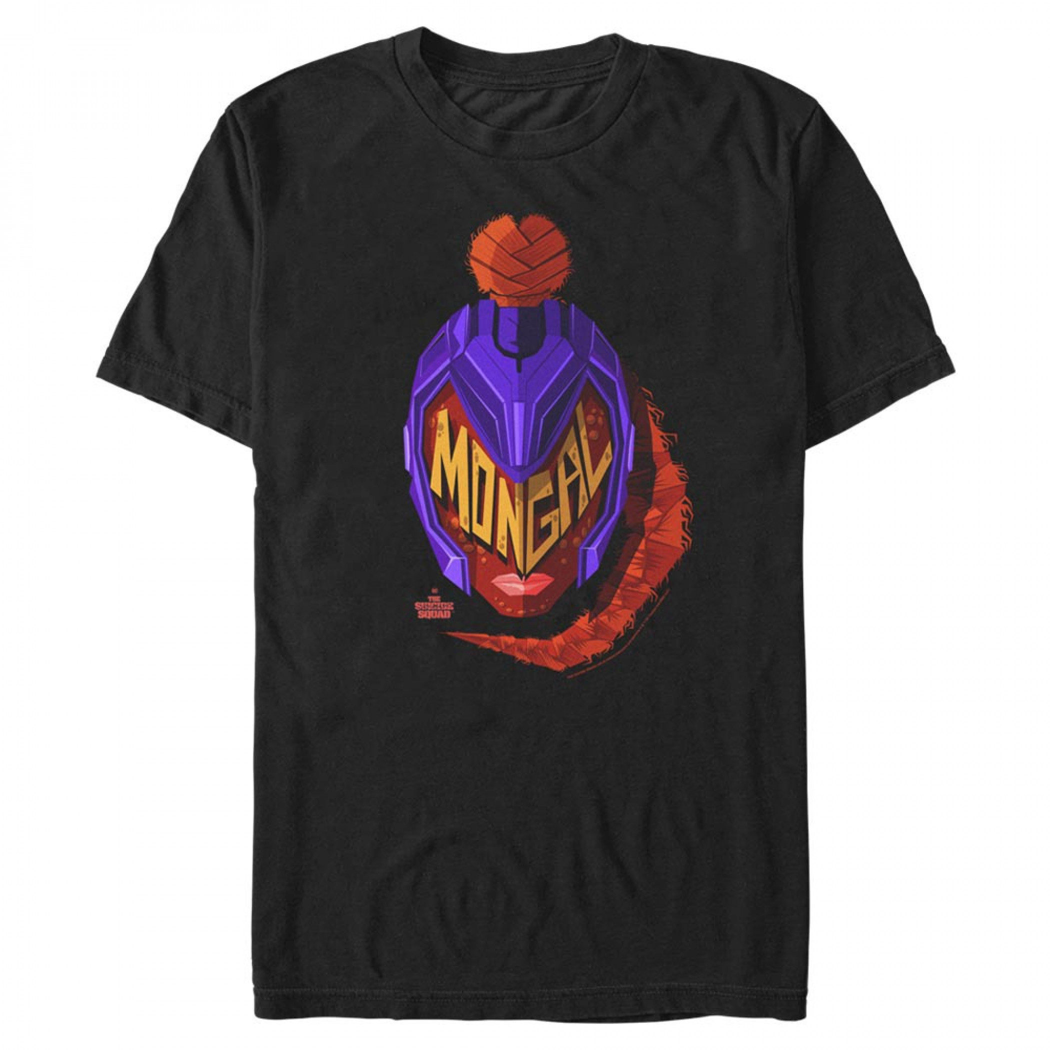 The Suicide Squad Mongal Character Helmet Men's T-Shirt, Multi-Color