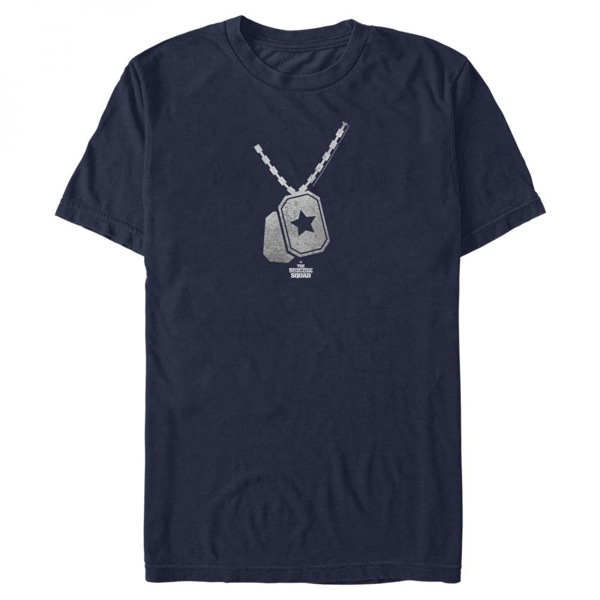 The Suicide Squad Rick Flagg Tags Men's T-Shirt, Multi-Color