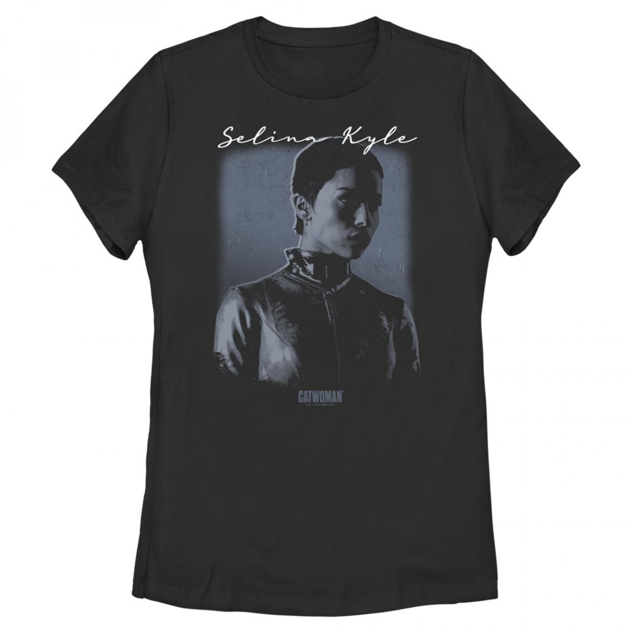 DC Comics The Batman Catwoman Selina Kyle Juniors T-Shirt, Black