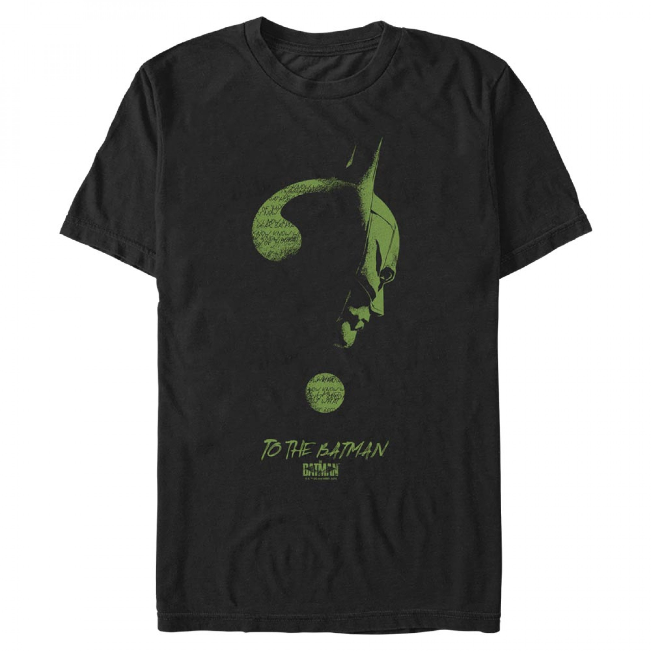 DC Comics The Batman with Riddler Logo T-Shirt, Black