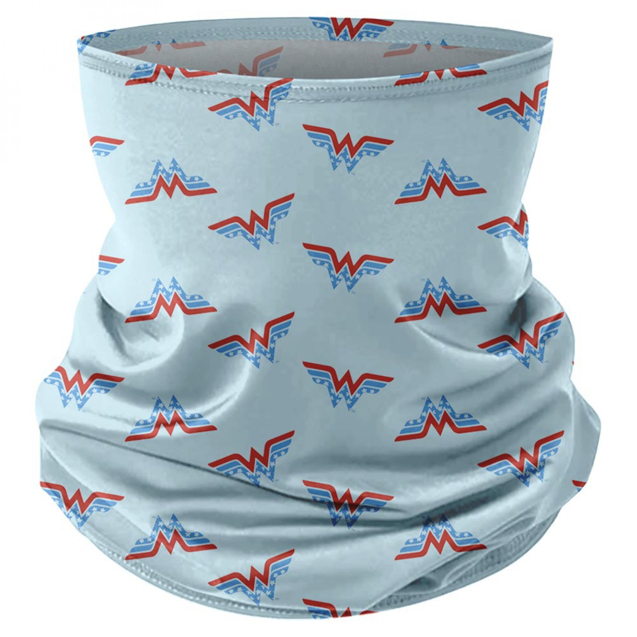 Wonder Woman Symbols All Over Print Full Face Mask Gaiter, Multi-Color