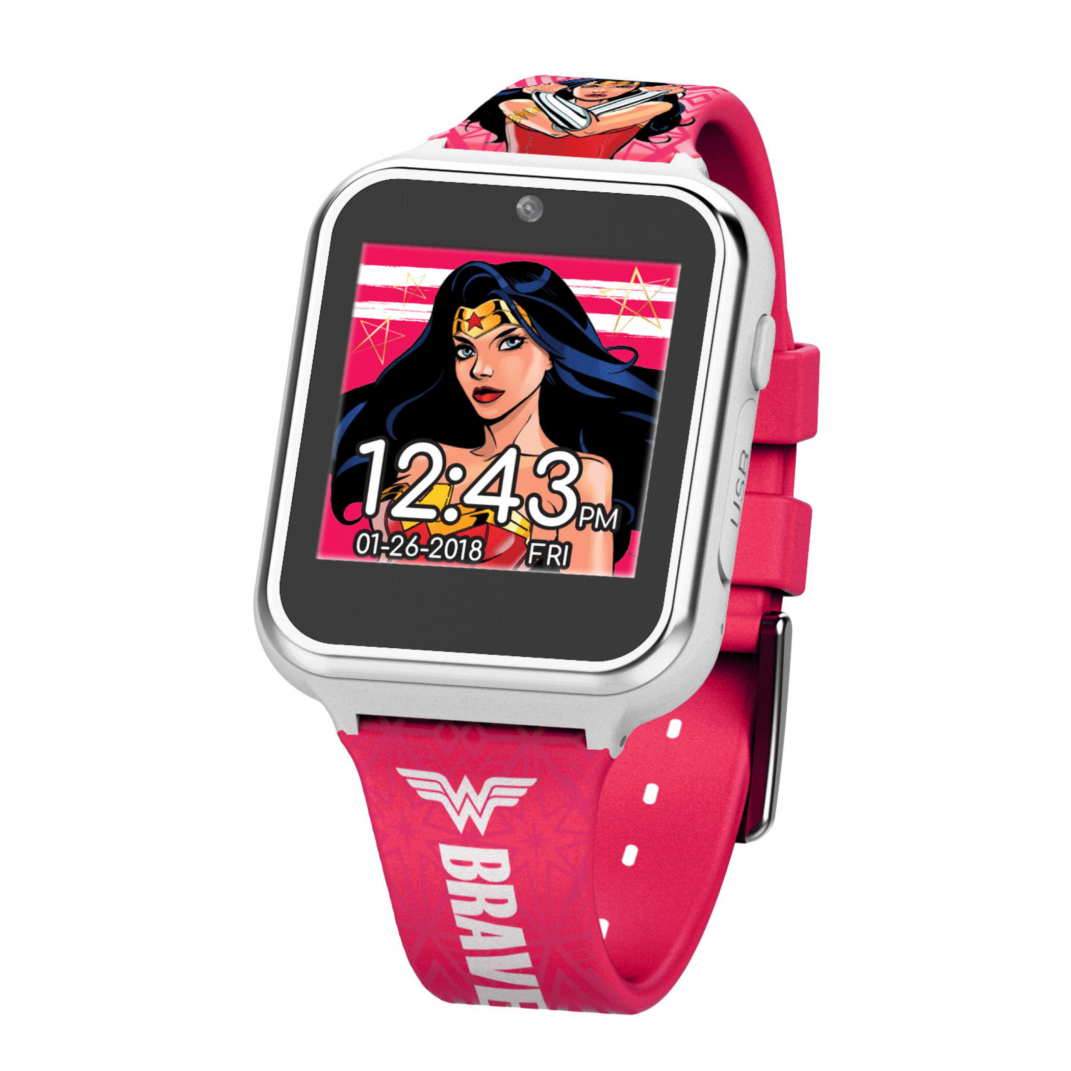 Wonder Woman Accutime Interactive Kids Watch, Multi-Color