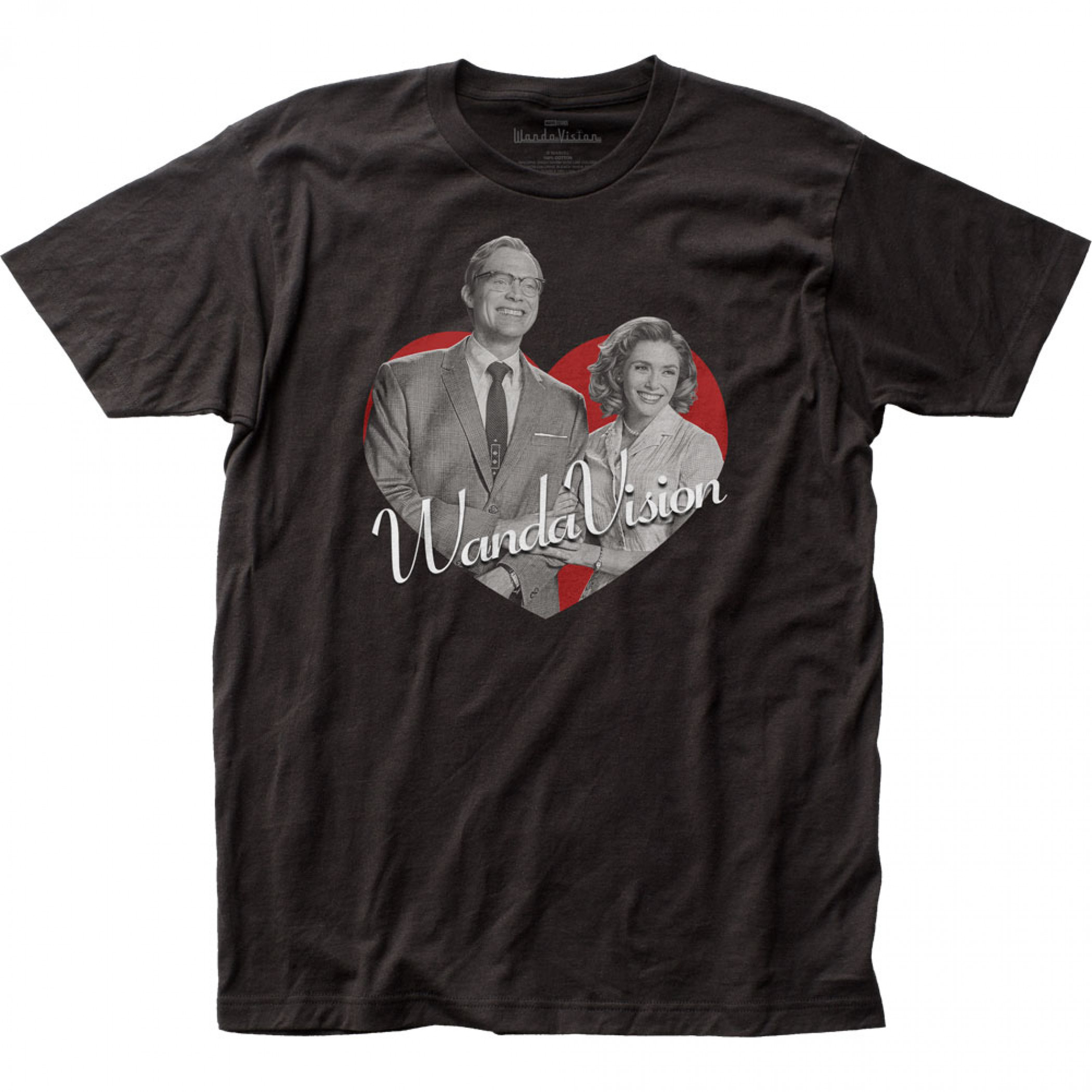Marvel Studios I Love WandaVision Poster T-Shirt, Black