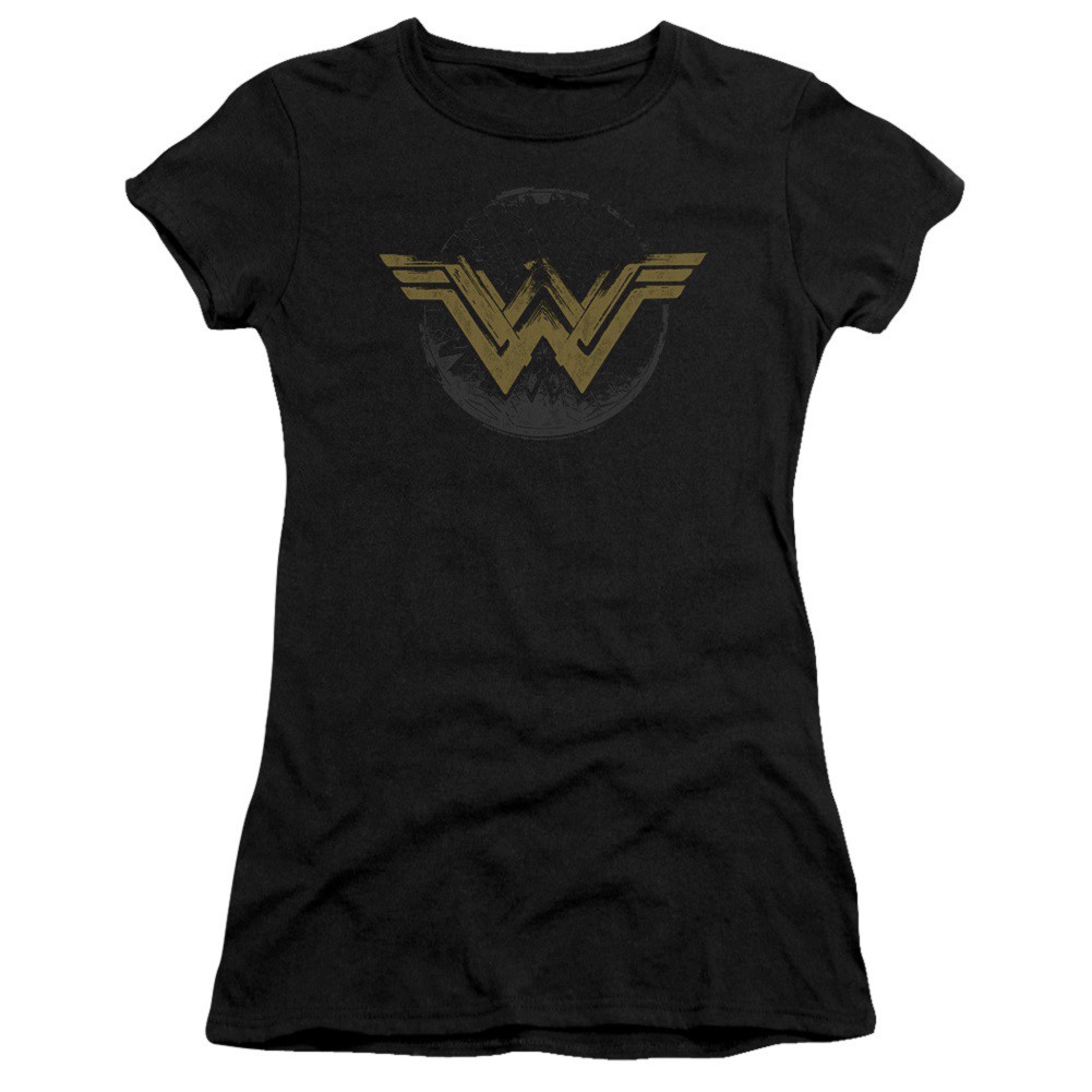 Wonder Woman Distressed Logo Women's Tshirt