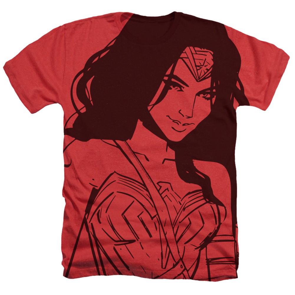 Wonder Woman Smile Tshirt, Red