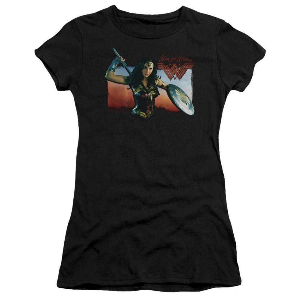 Wonder Woman Warrior Women's Tshirt, Black