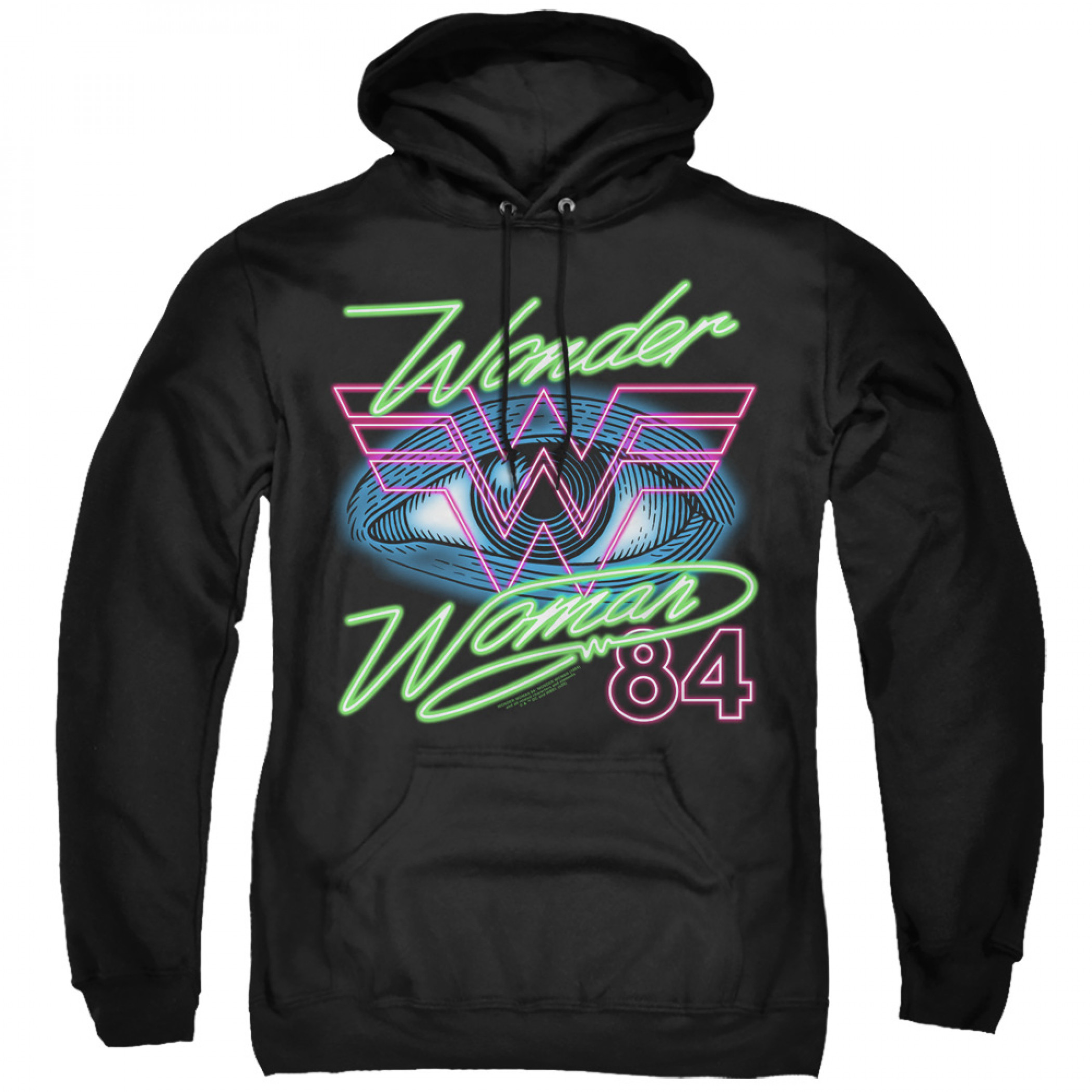 Wonder Woman 1984 Movie Eye Hoodie, Black
