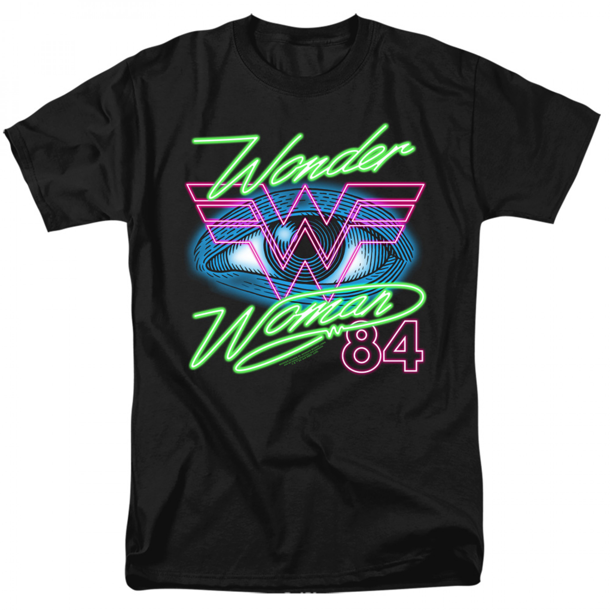 Wonder Woman 1984 Movie Eye T-Shirt, Black