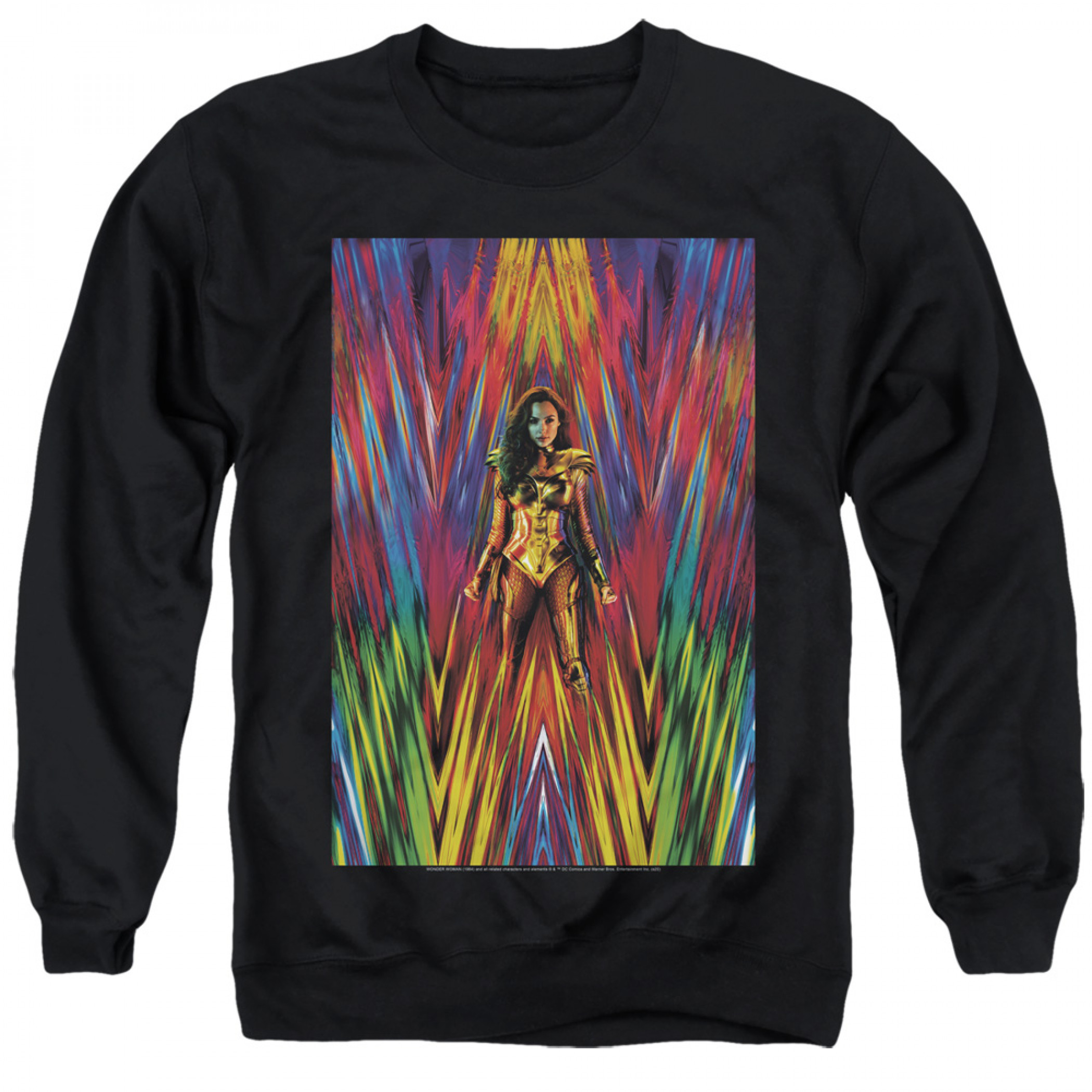 Wonder Woman 1984 Movie Poster Crewneck Sweater, Black