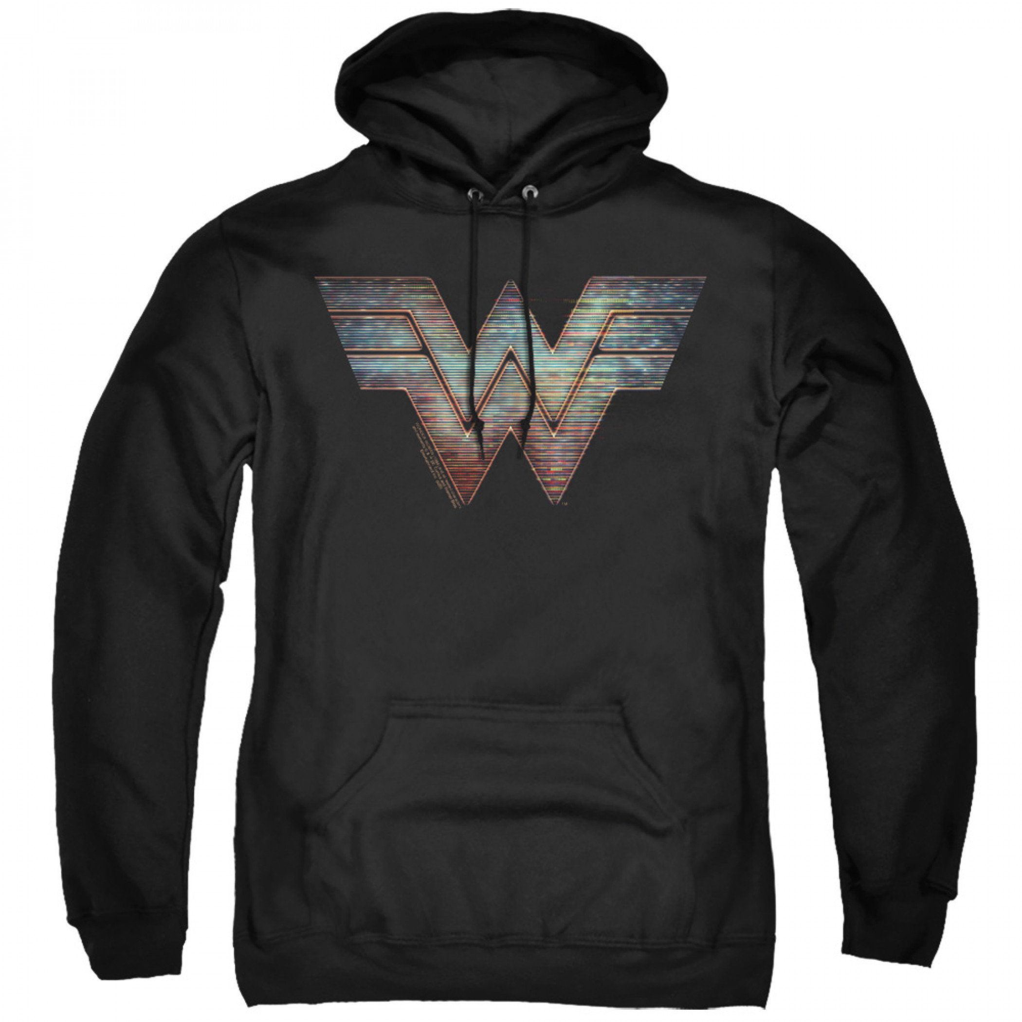 Wonder Woman 1984 Movie Static Logo Hoodie, Black