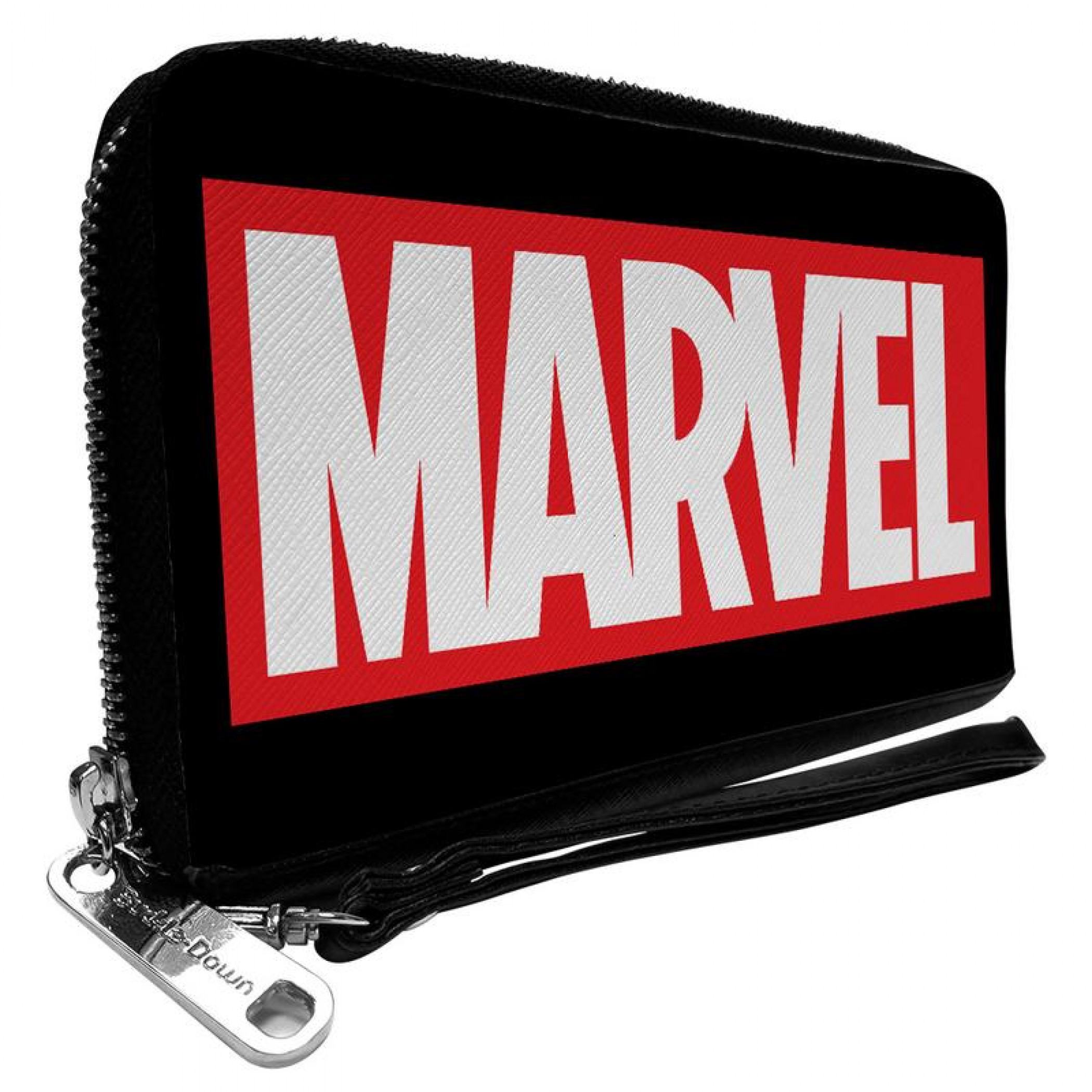 Marvel Universe Logo Zip Around Wallet, Black