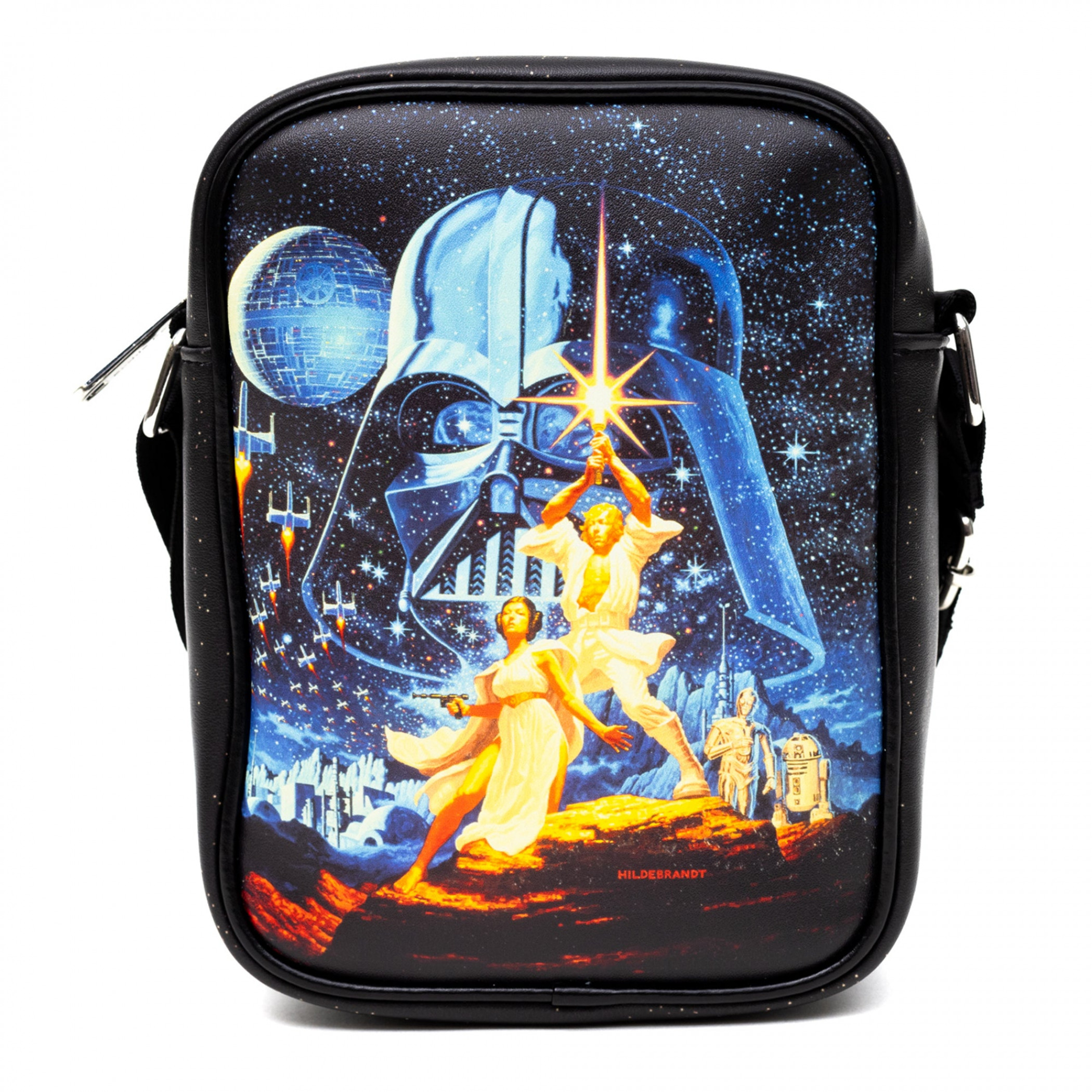 Star Wars A New Hope Movie Poster Crossbody Bag w/ Handles, Multi-Color