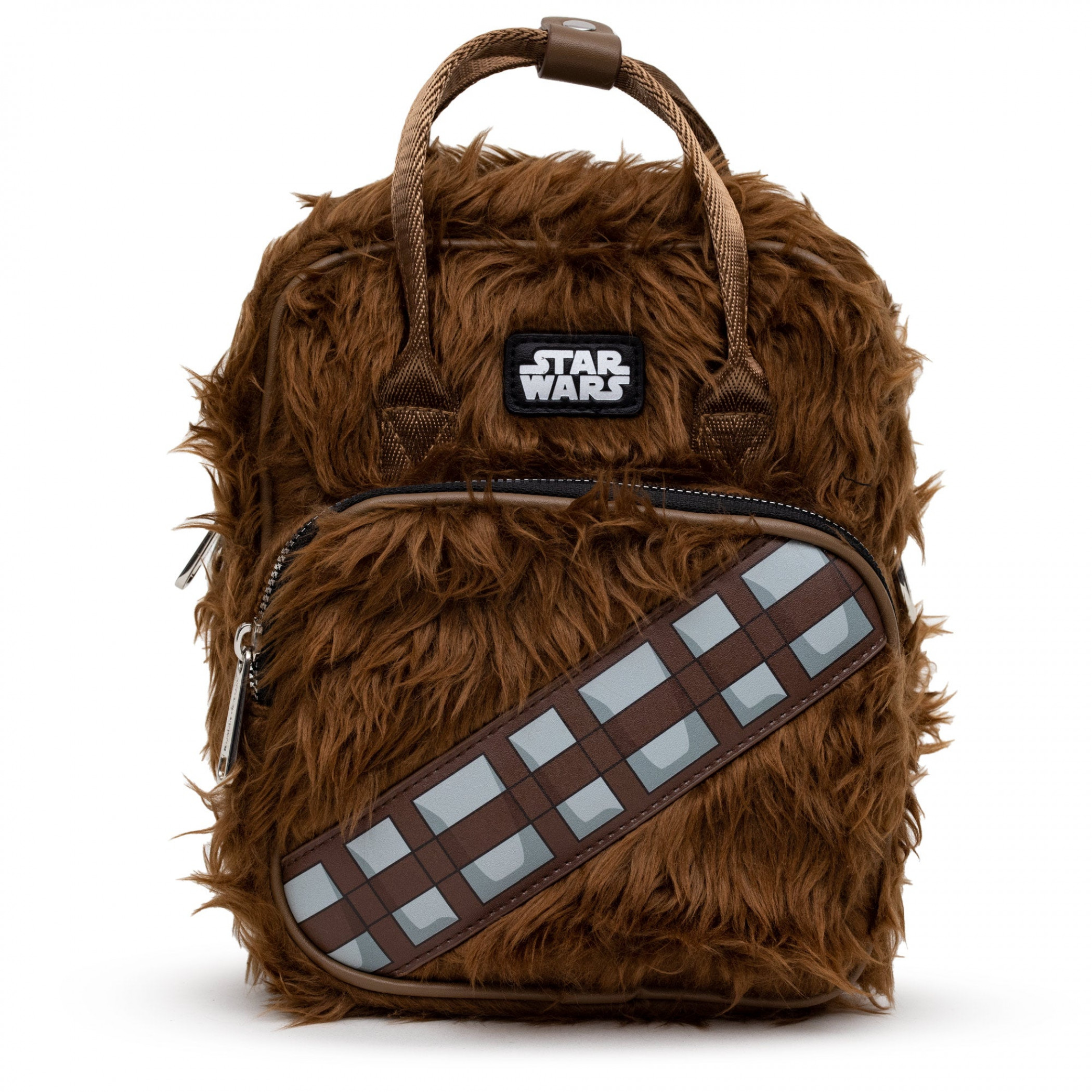 Star Wars Chewbacca Faux Fur Crossbody Bag w/ Handles, Brown