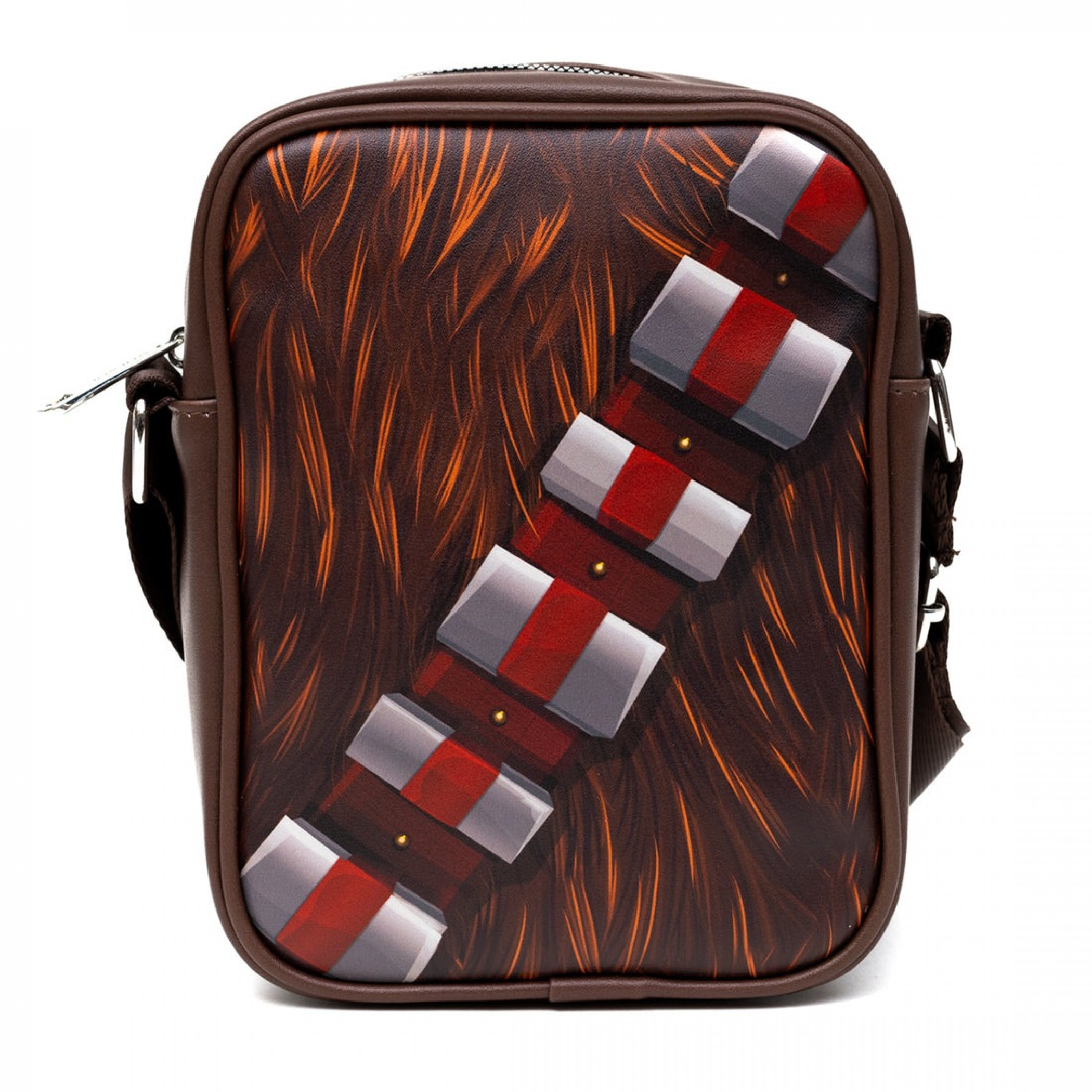 Star Wars Chewbacca Character Close-Up Crossbody Bag, Brown