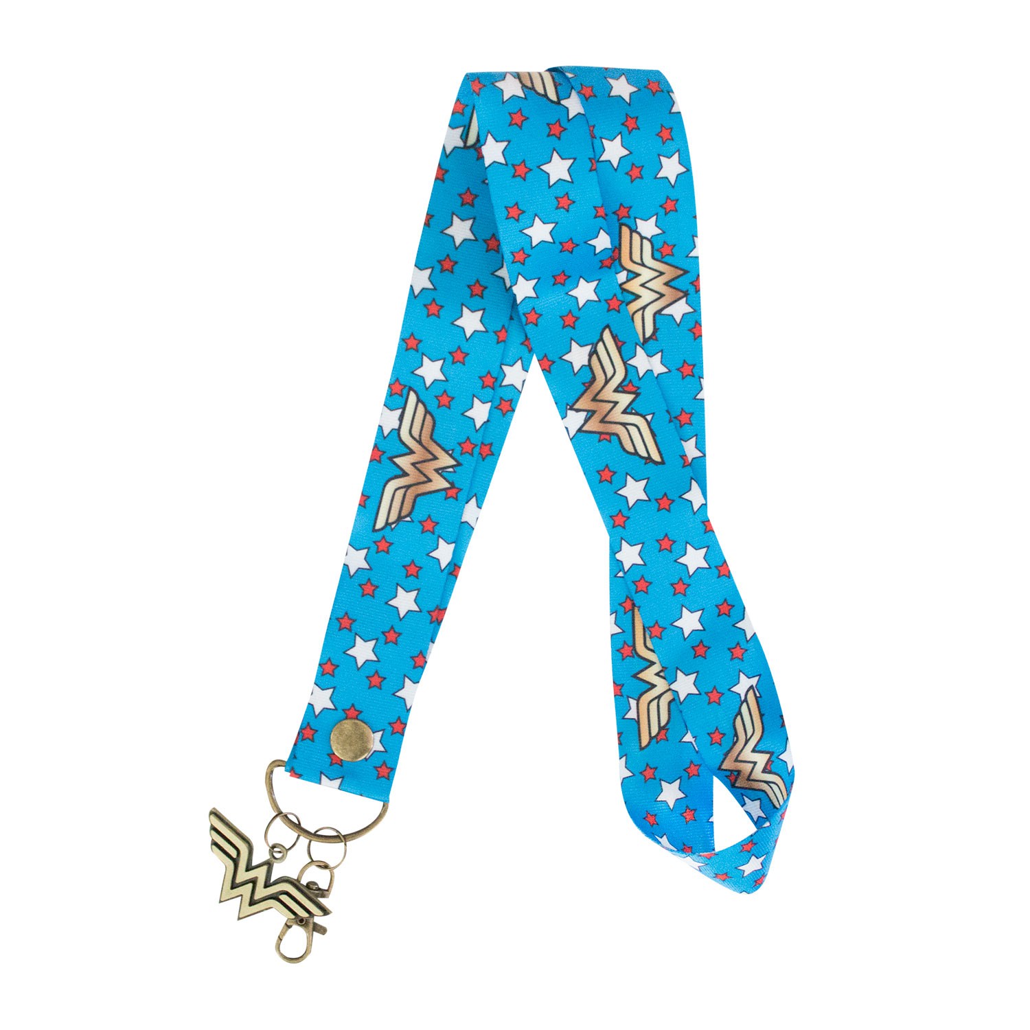Wonder Woman Thick Blue Lanyard, Blue