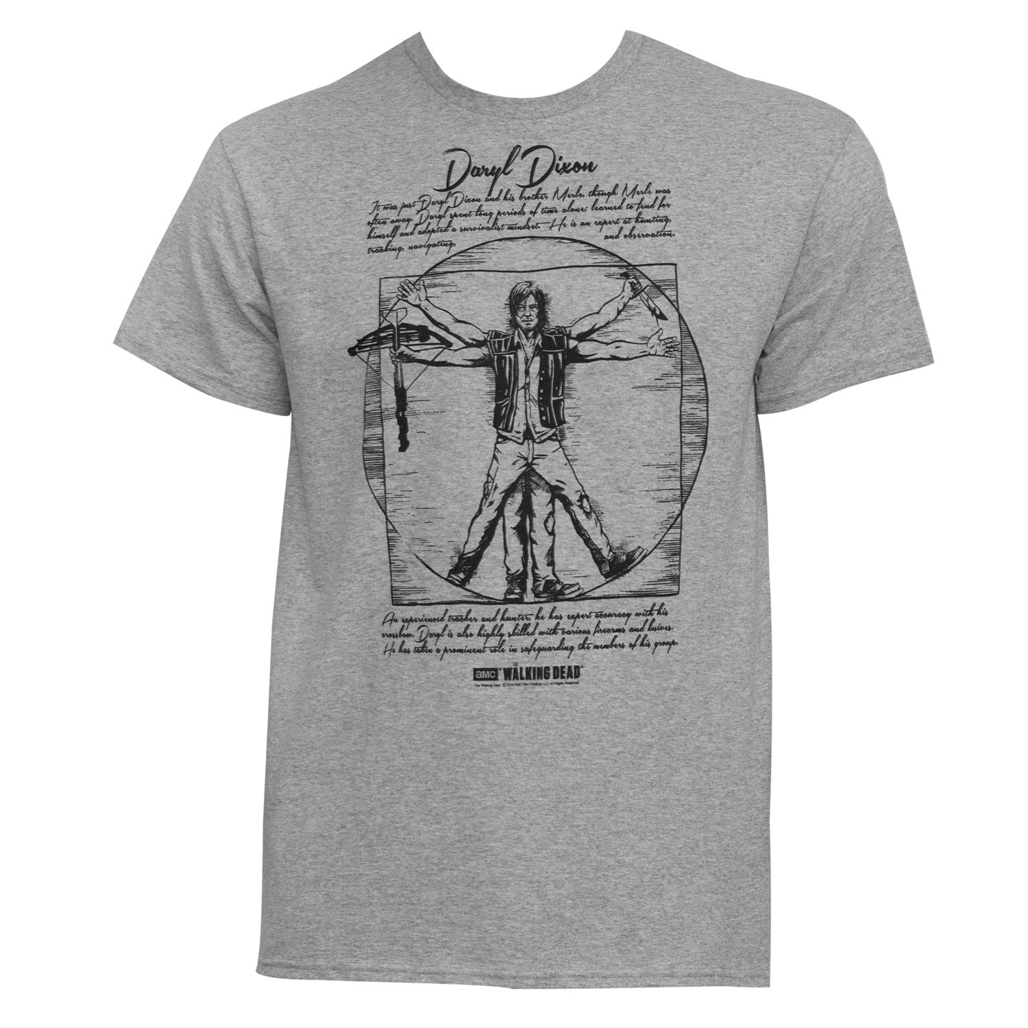 Walking Dead Vitruvian Daryl Dixon Tee Shirt