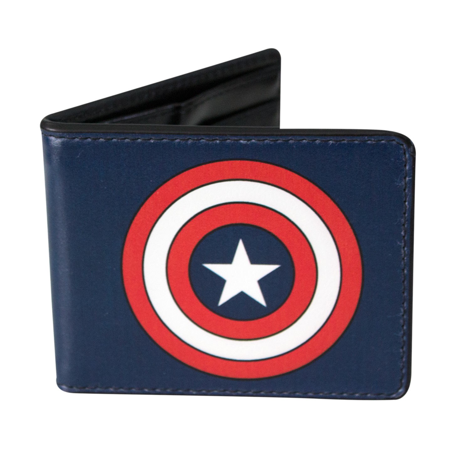 Captain America Logo Wallet, Blue