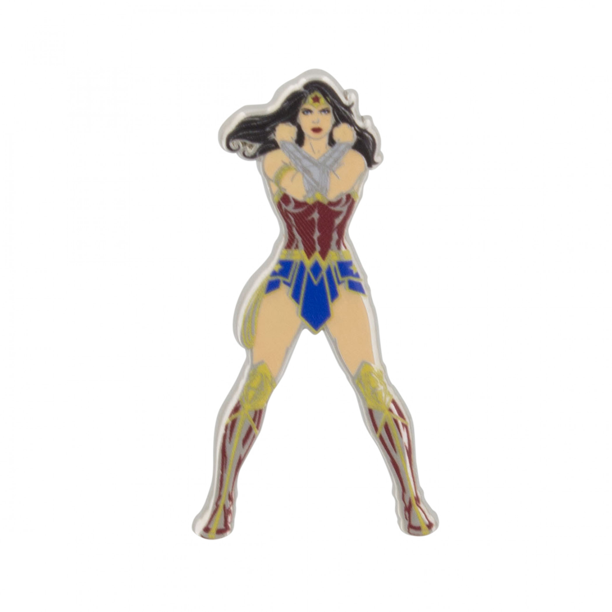 Wonder Woman Ready for Battle Enamel Pin, Multi-Color