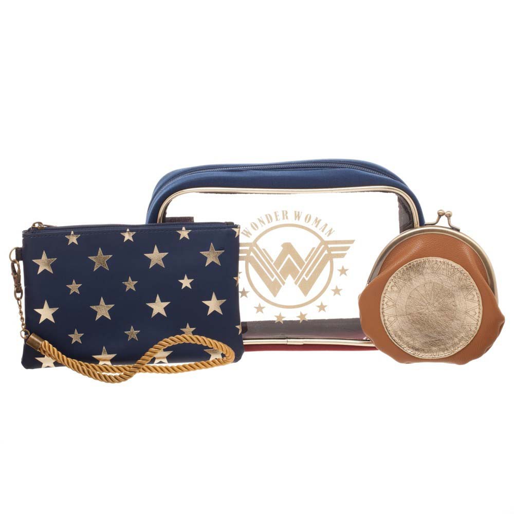 Wonder Woman Cosmetics Bag Set, Blue