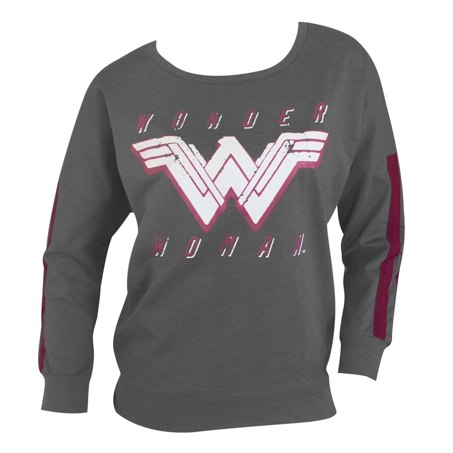 Wonder Woman Grey Jogger Top Sweatshirt, Grey