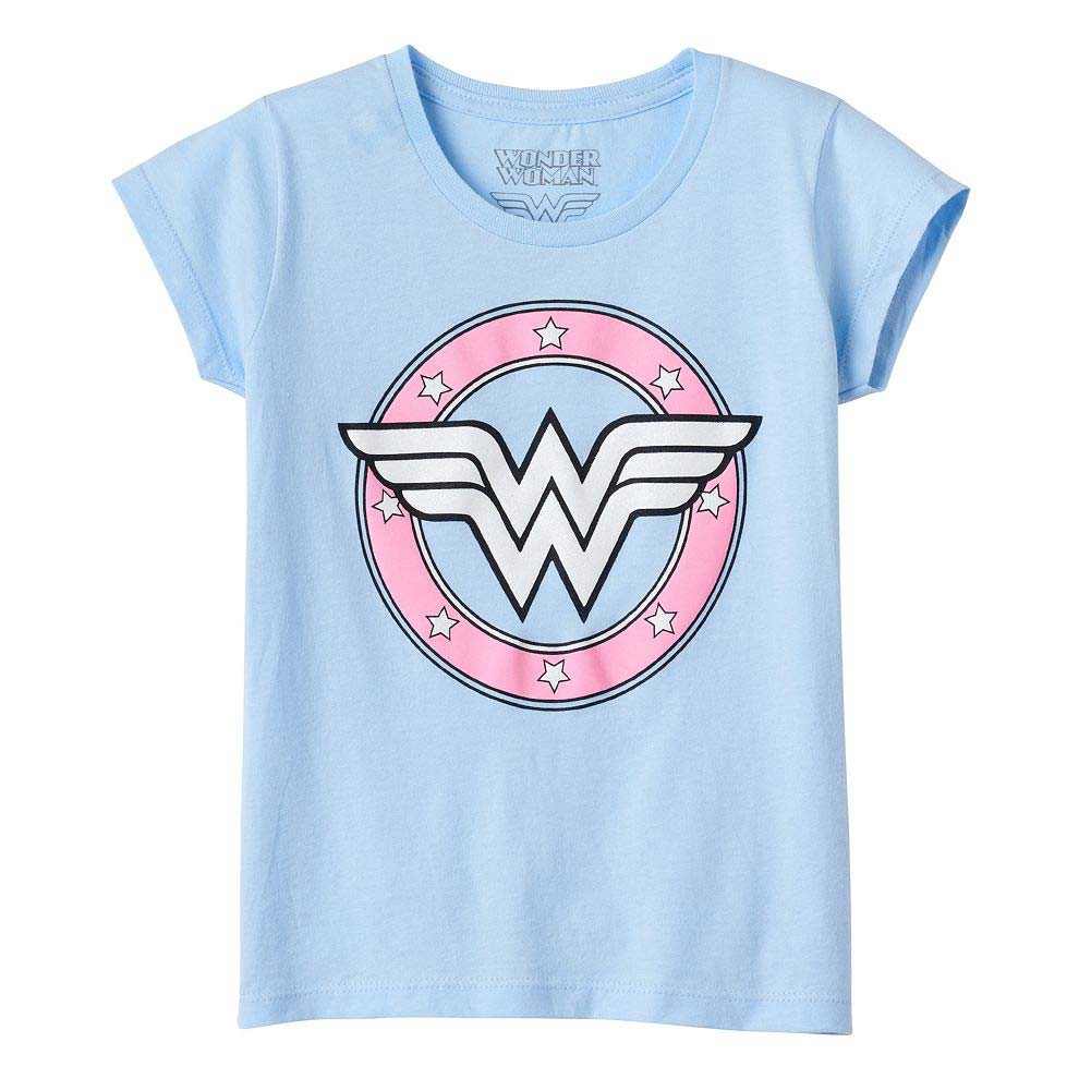 Wonder Woman Youth Girl's Light Blue Tee Shirt