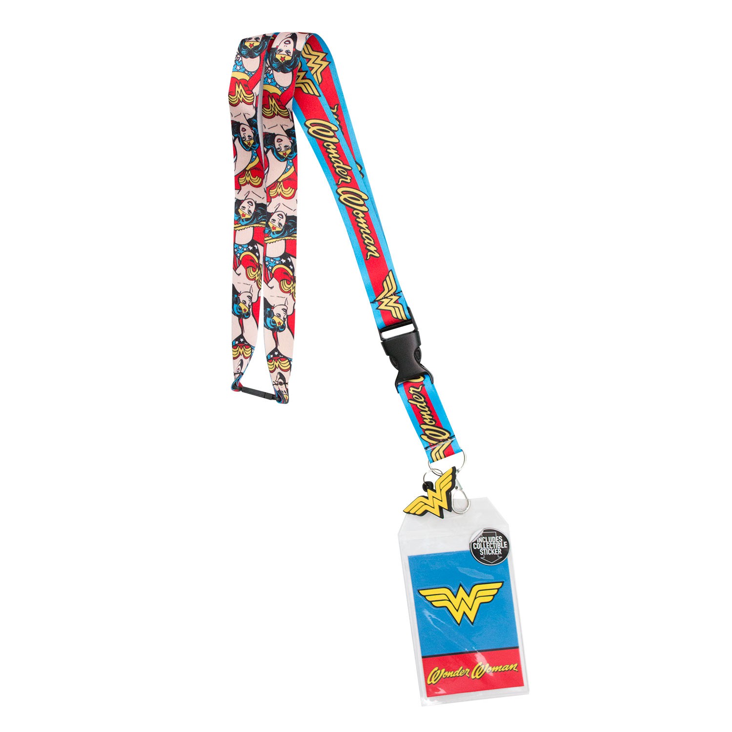 Wonder Woman Comic Keychain Lanyard