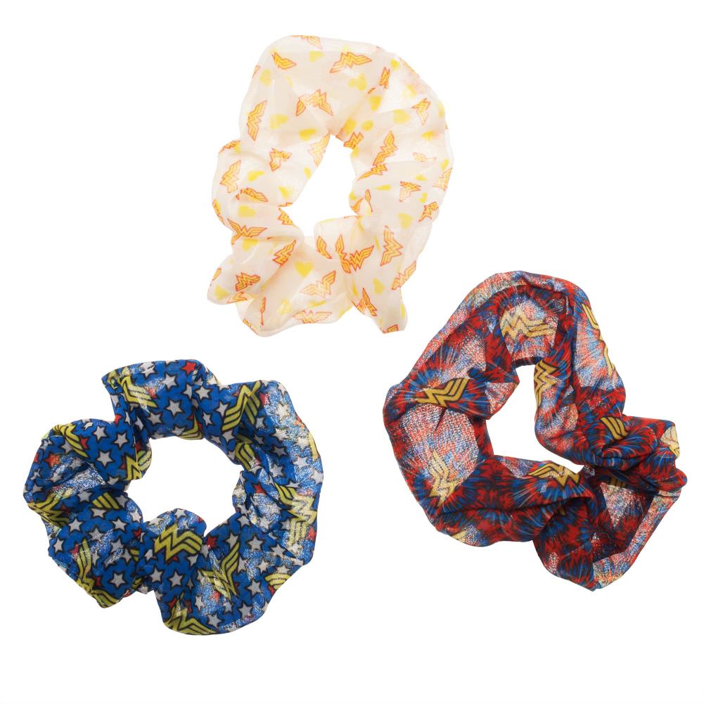 Wonder Woman 3 Pack Hair Scrunchies