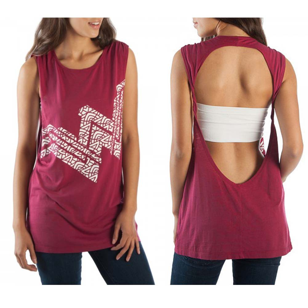 Wonder Woman Twist Red Tank Top, Red