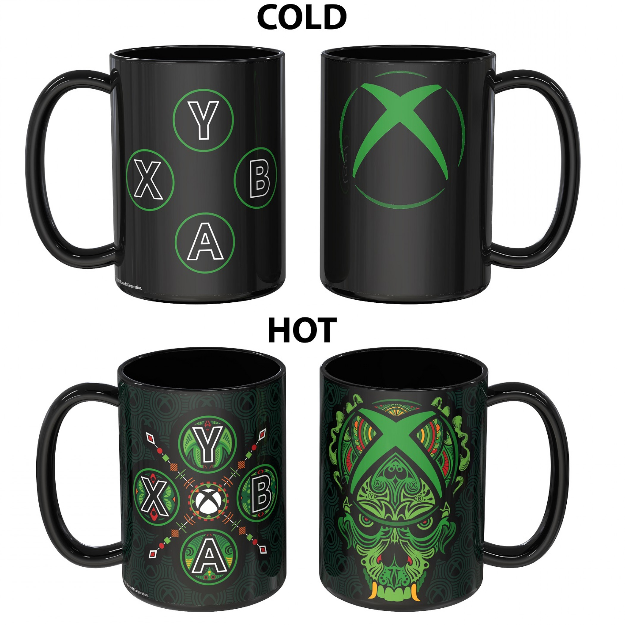 Xbox Game Console Color Change Ceramic Mug, Multi-Color