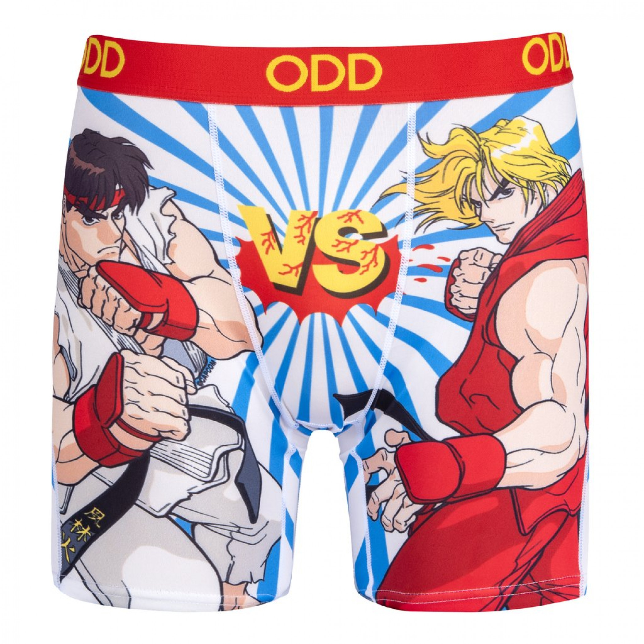Street Fighter Ryu vs. Ken Men's ODD Boxer Briefs, Multi-Color
